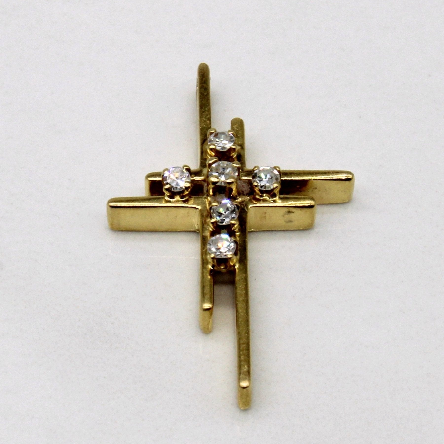 'Piaget' Diamond Cross Pendant | 0.16ctw | - 100 Ways