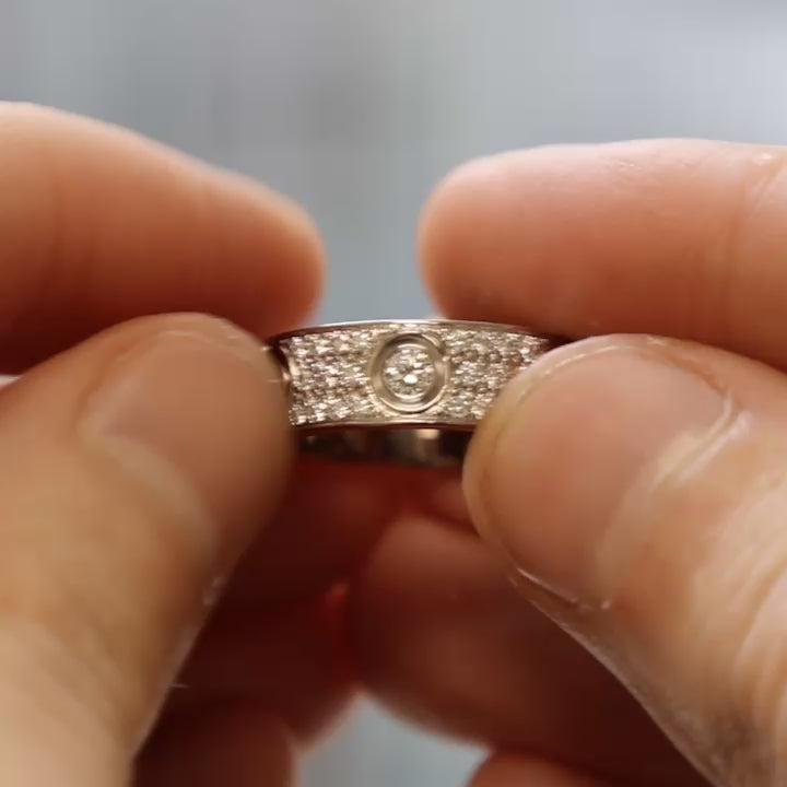 Cartier' 6 Diamonds Love Ring Classic Model | 1.26ctw | Cartier size