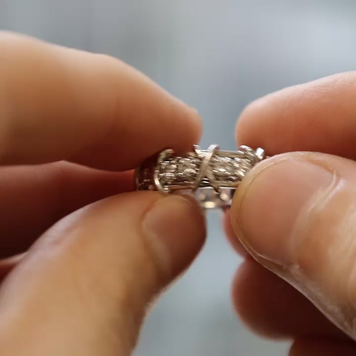 Tiffany & Co' Jean Schlumberger Sixteen Stone Platinum Ring | 1.14ctw