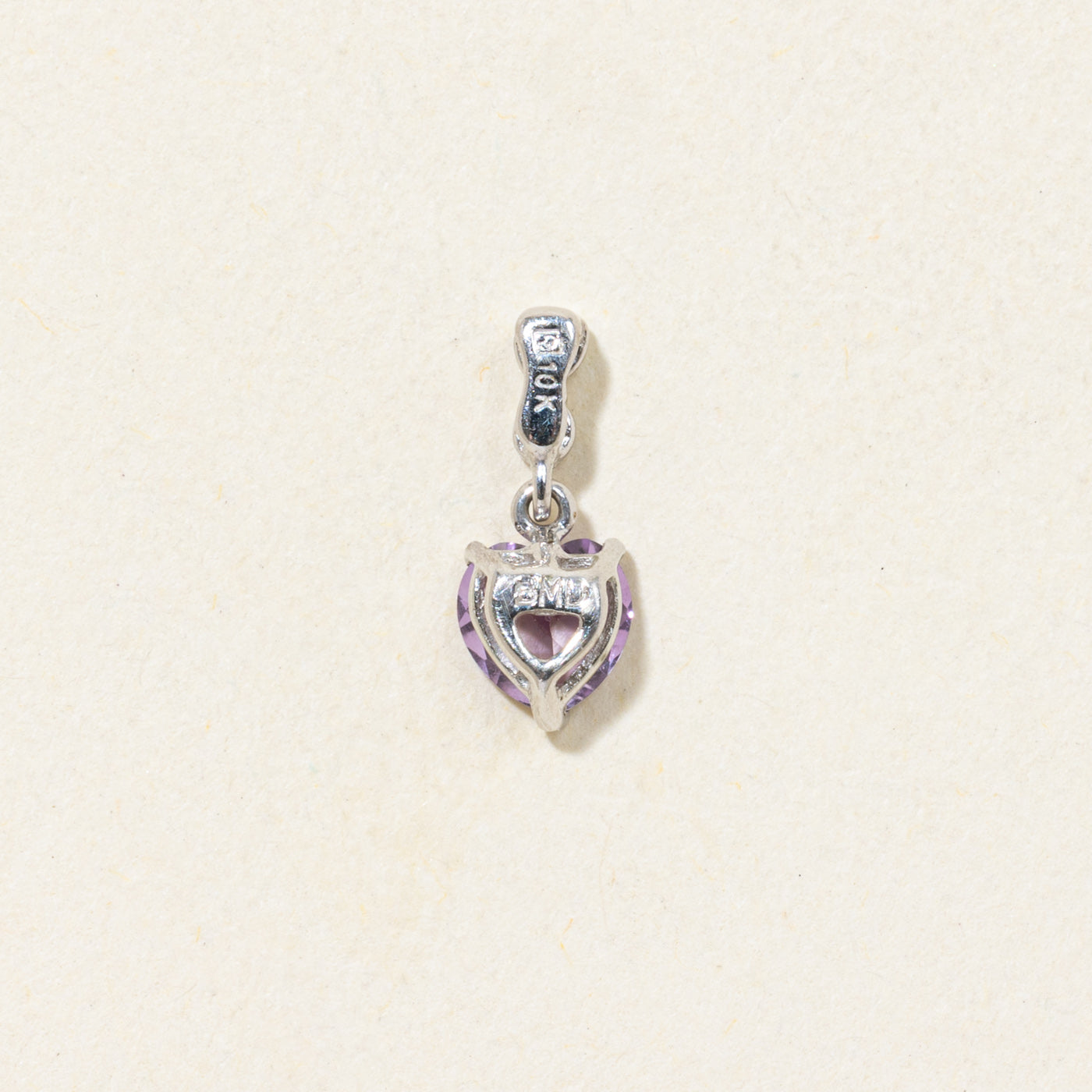 Heart Cut Amethyst Pendant