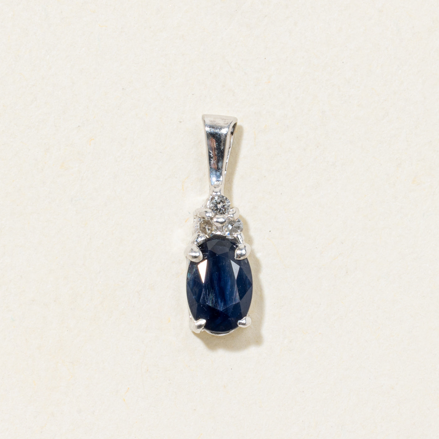 Pendentif saphir et diamant