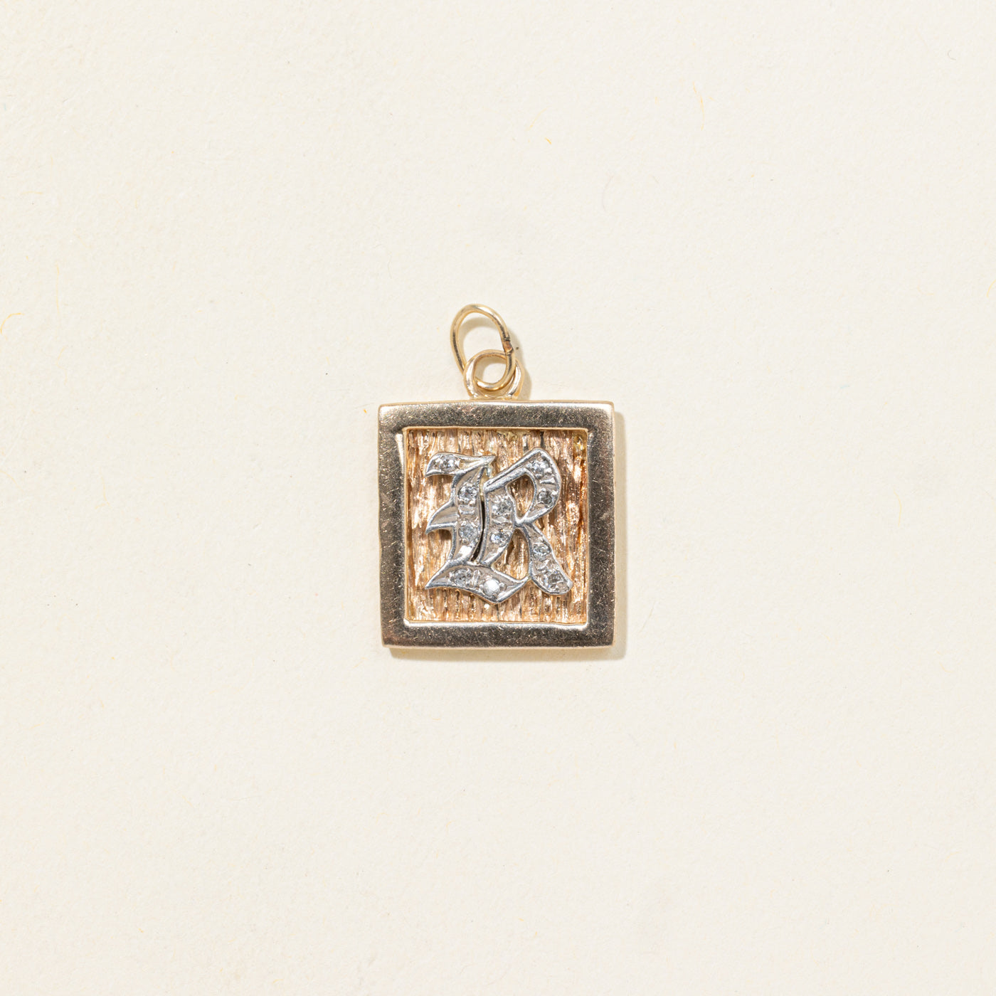 Diamond "R" Initial Charm