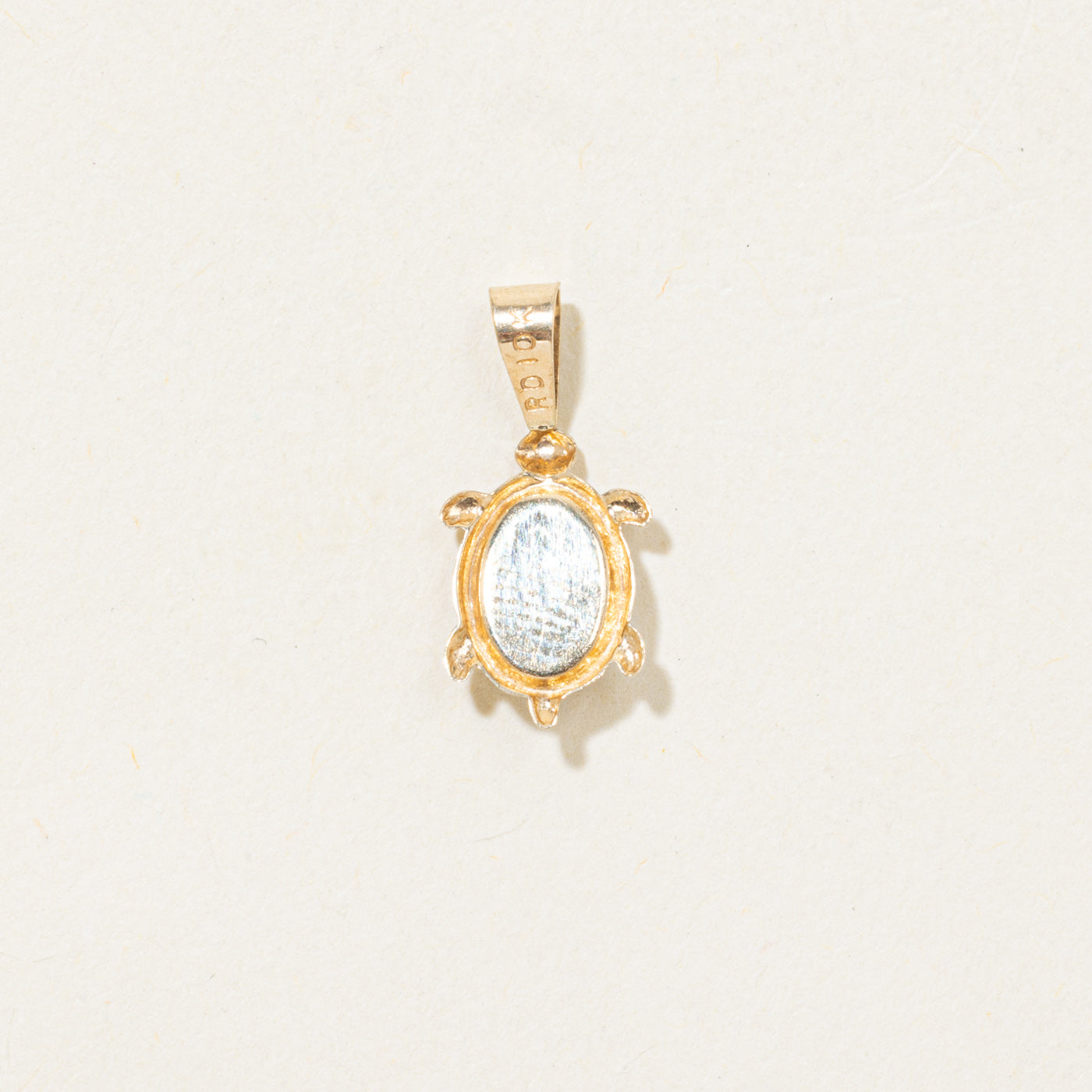 Cabochon Cut Opal Turtle Pendant