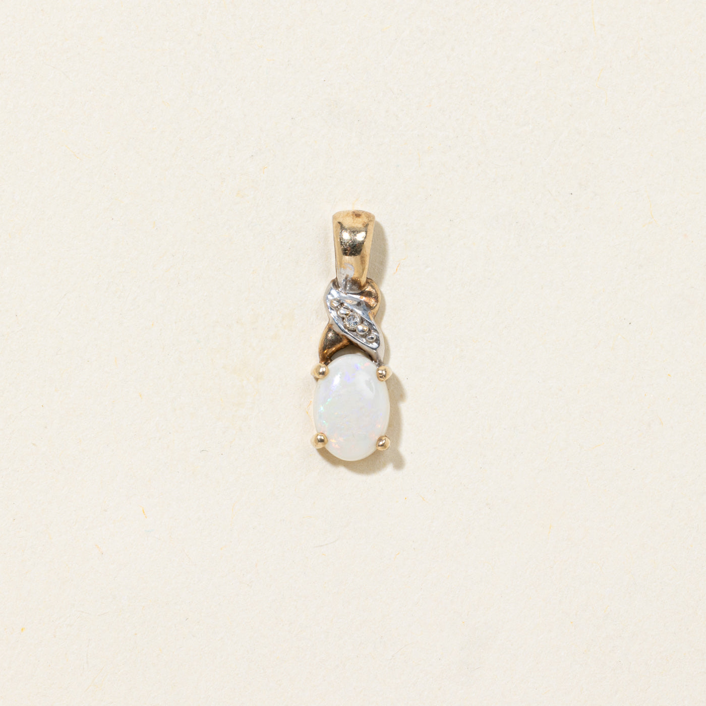 Opal & Diamond Pendant