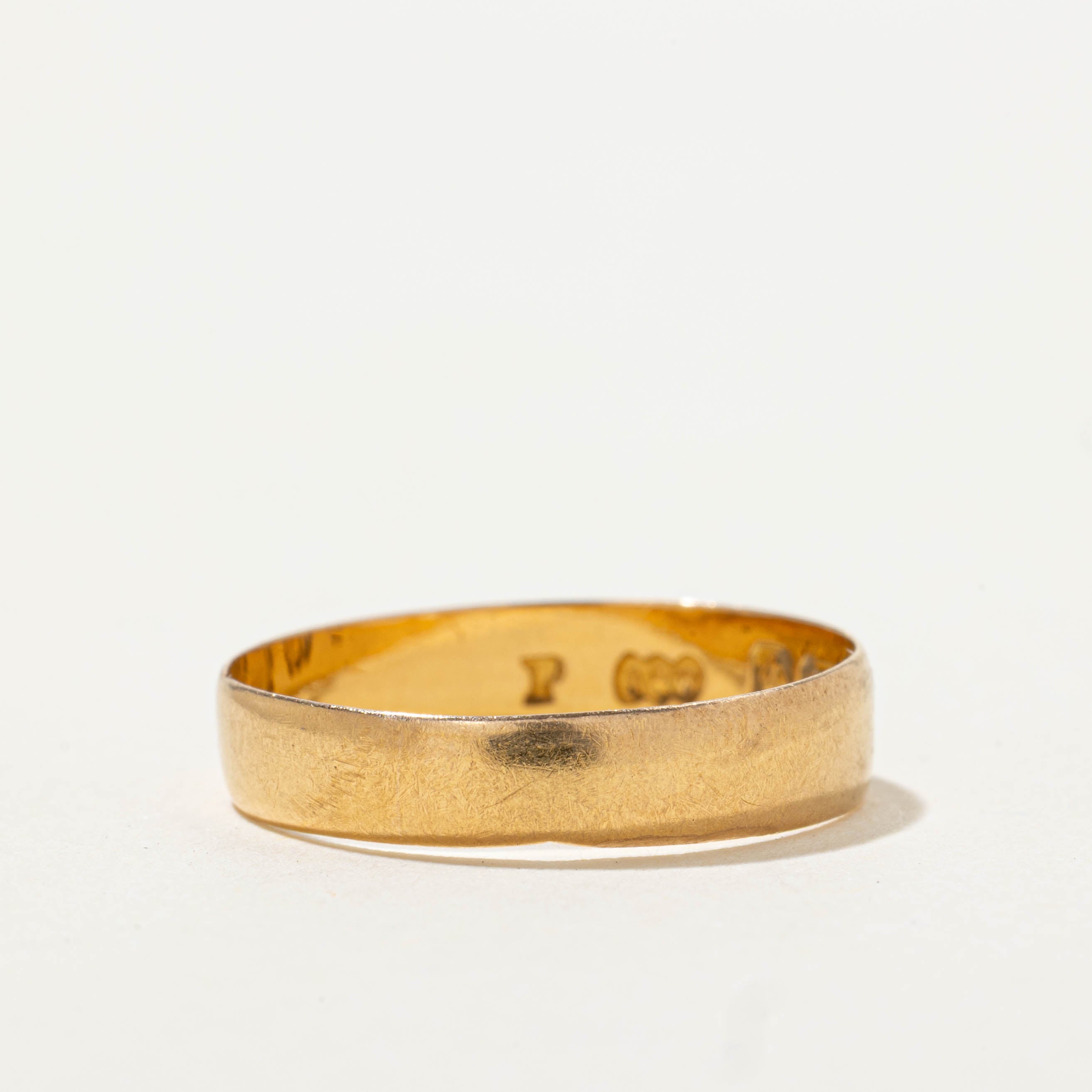 1914 Birmingham 22k Yellow Gold Band | 4.30mm | SZ 7.25