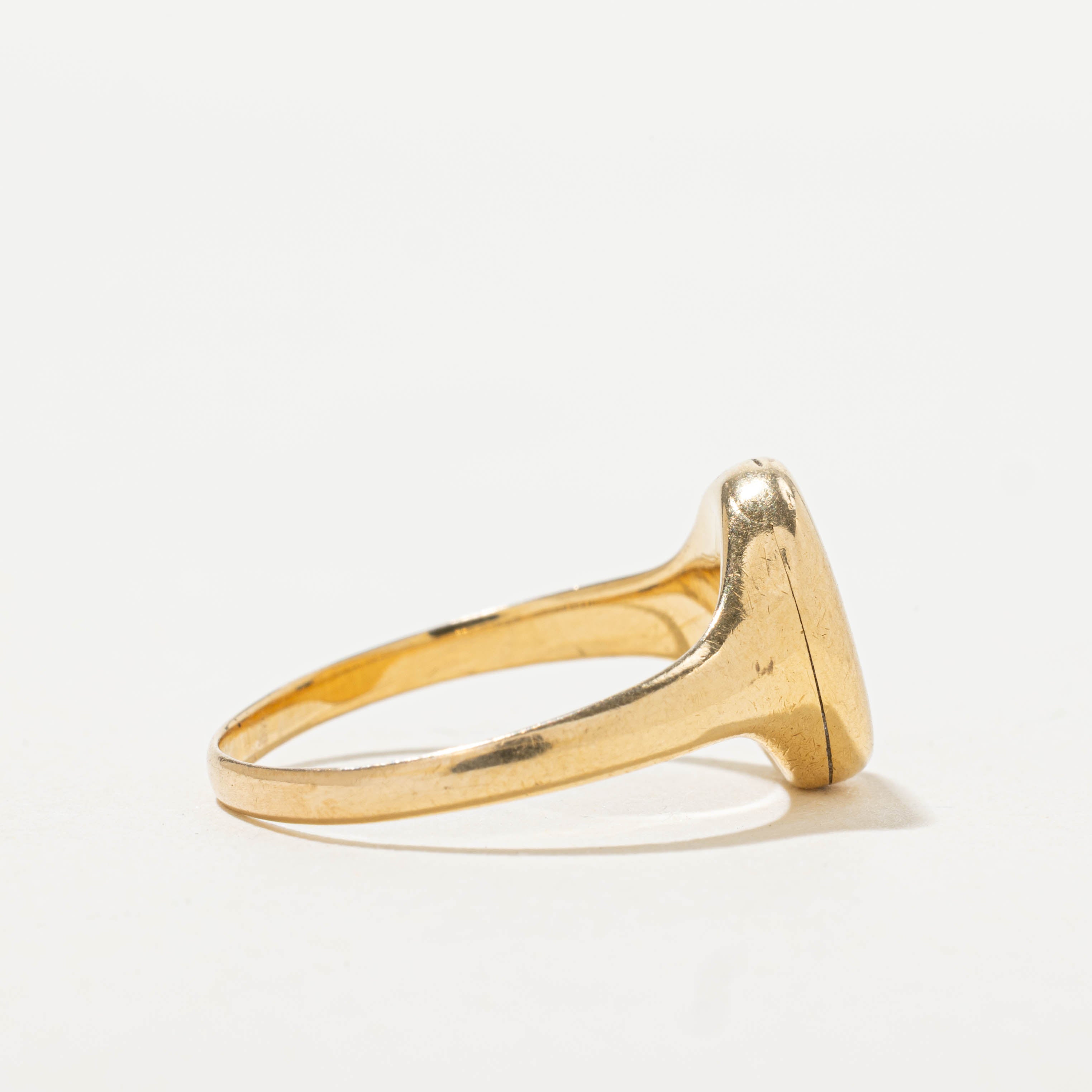 1915 Birmingham 18k Engraved Signet Ring | SZ 7