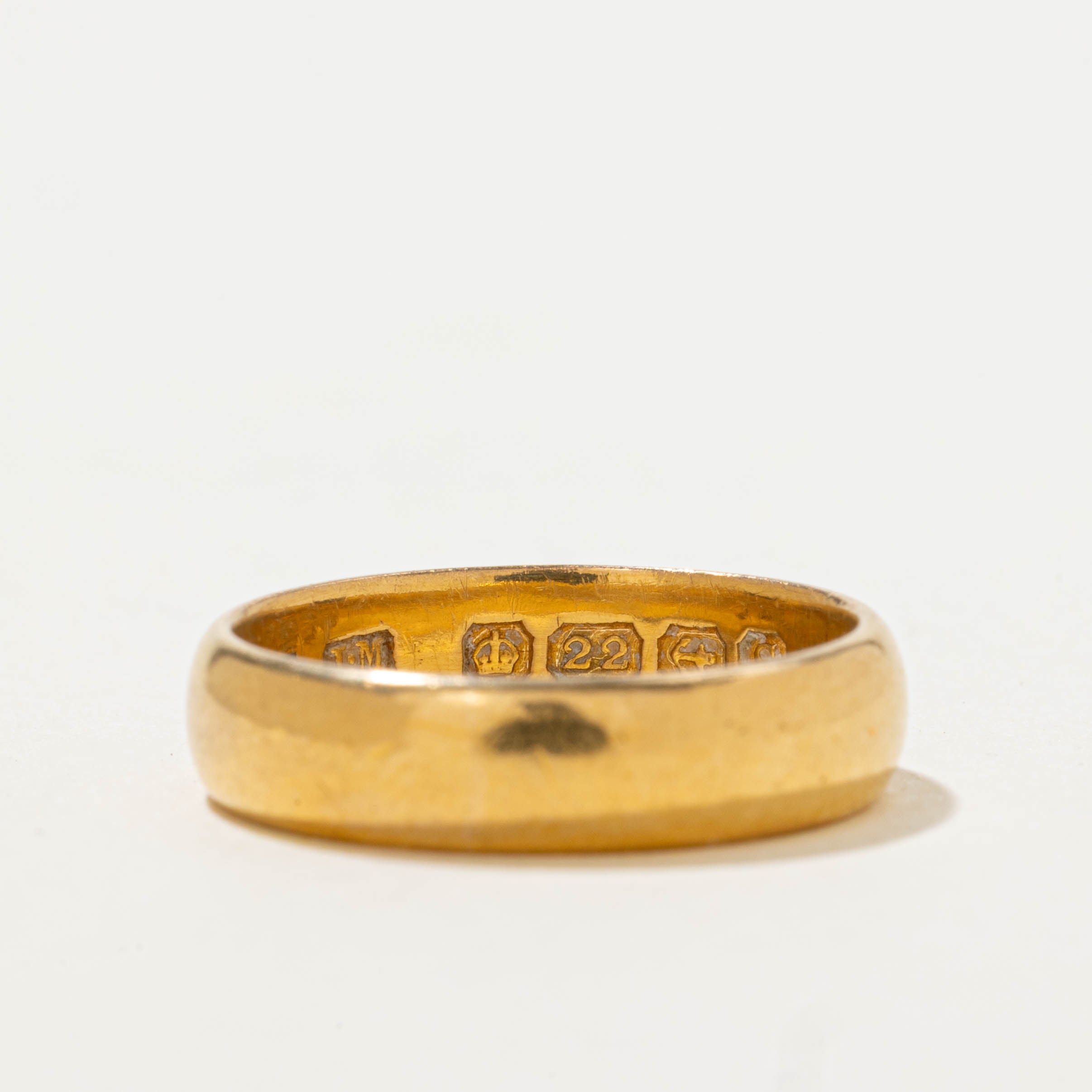 1917 Birmingham 22k Yellow Gold Band | 4.55mm | SZ 5.5
