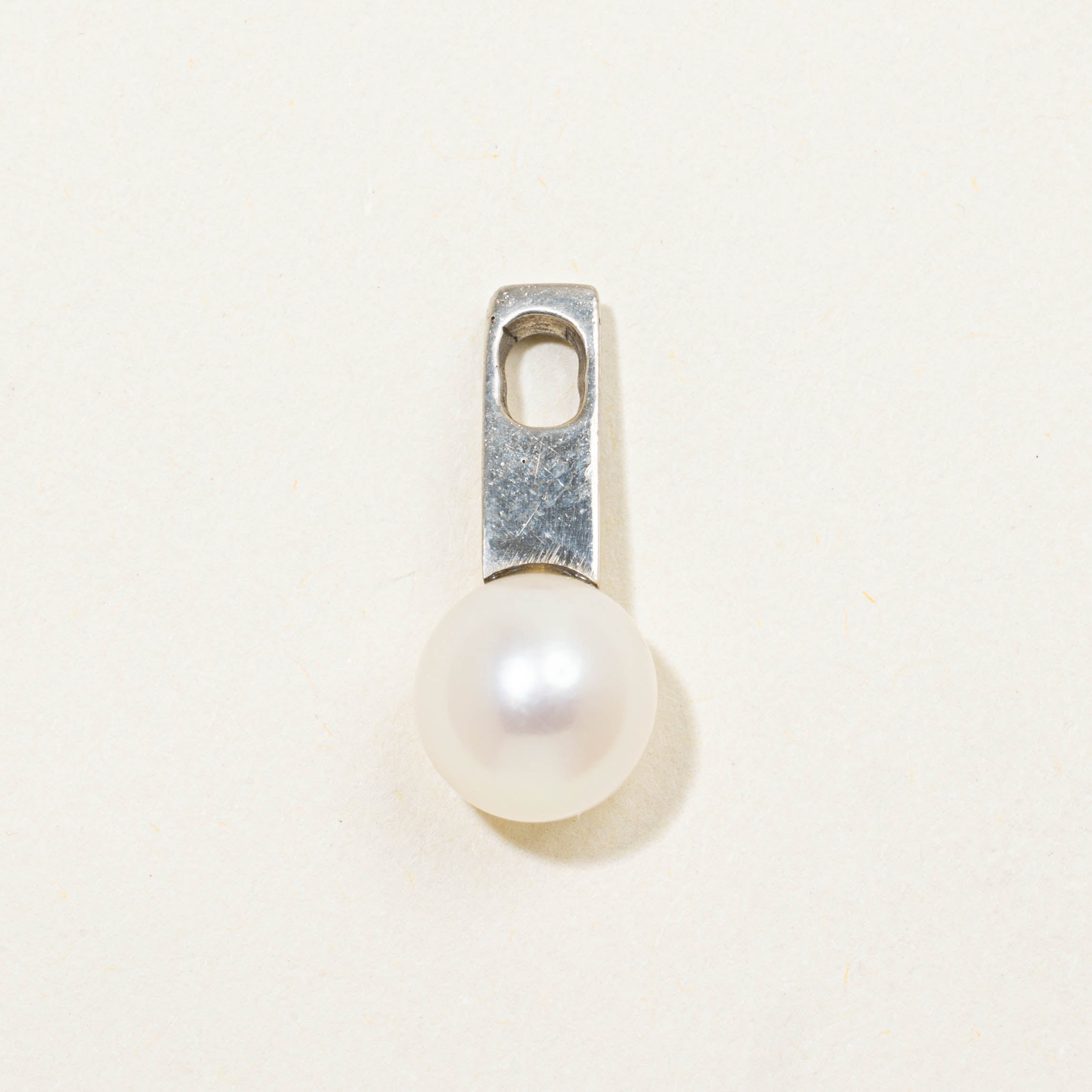 14k Pearl Drop Pendant