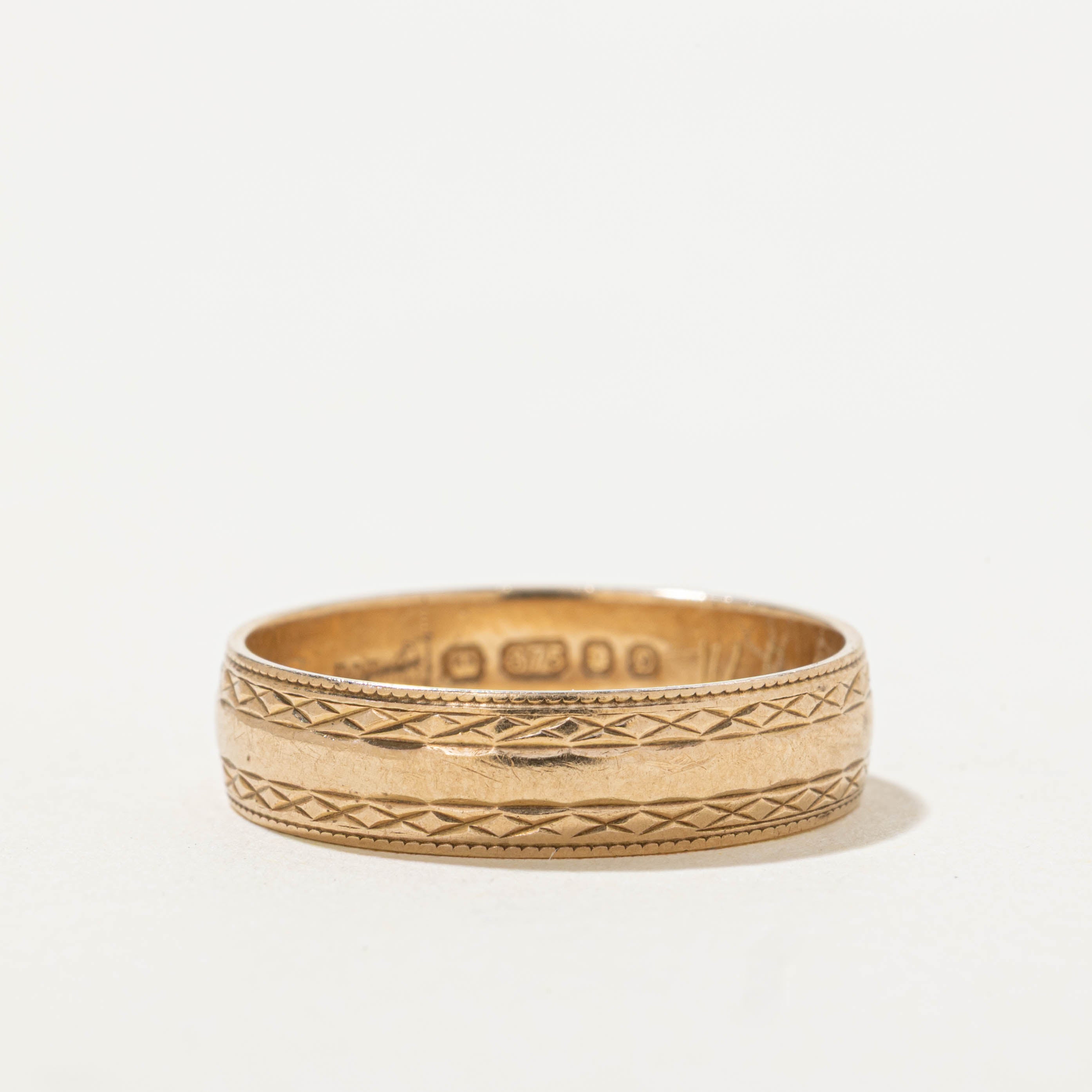 1978 London UK Milgrained Band | 4.65mm | SZ 6.75
