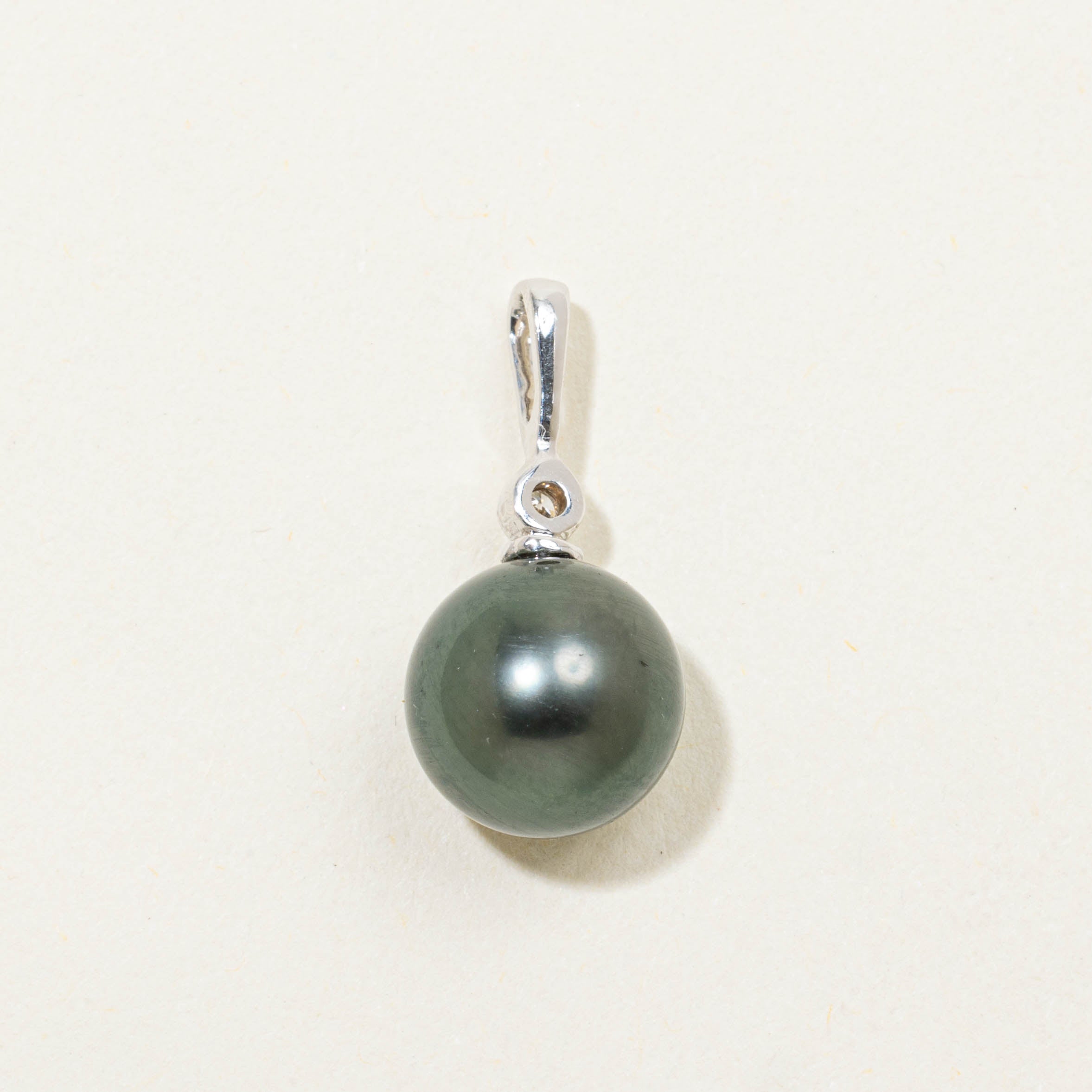 14k Pearl & Diamond Pendant