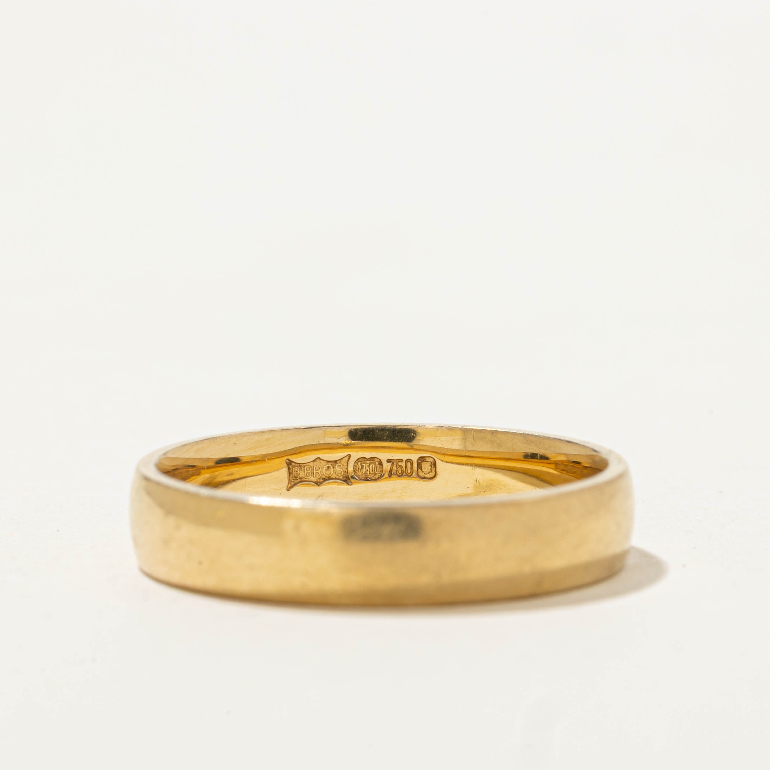 London Yellow Gold Band | 4.00mm | SZ 7