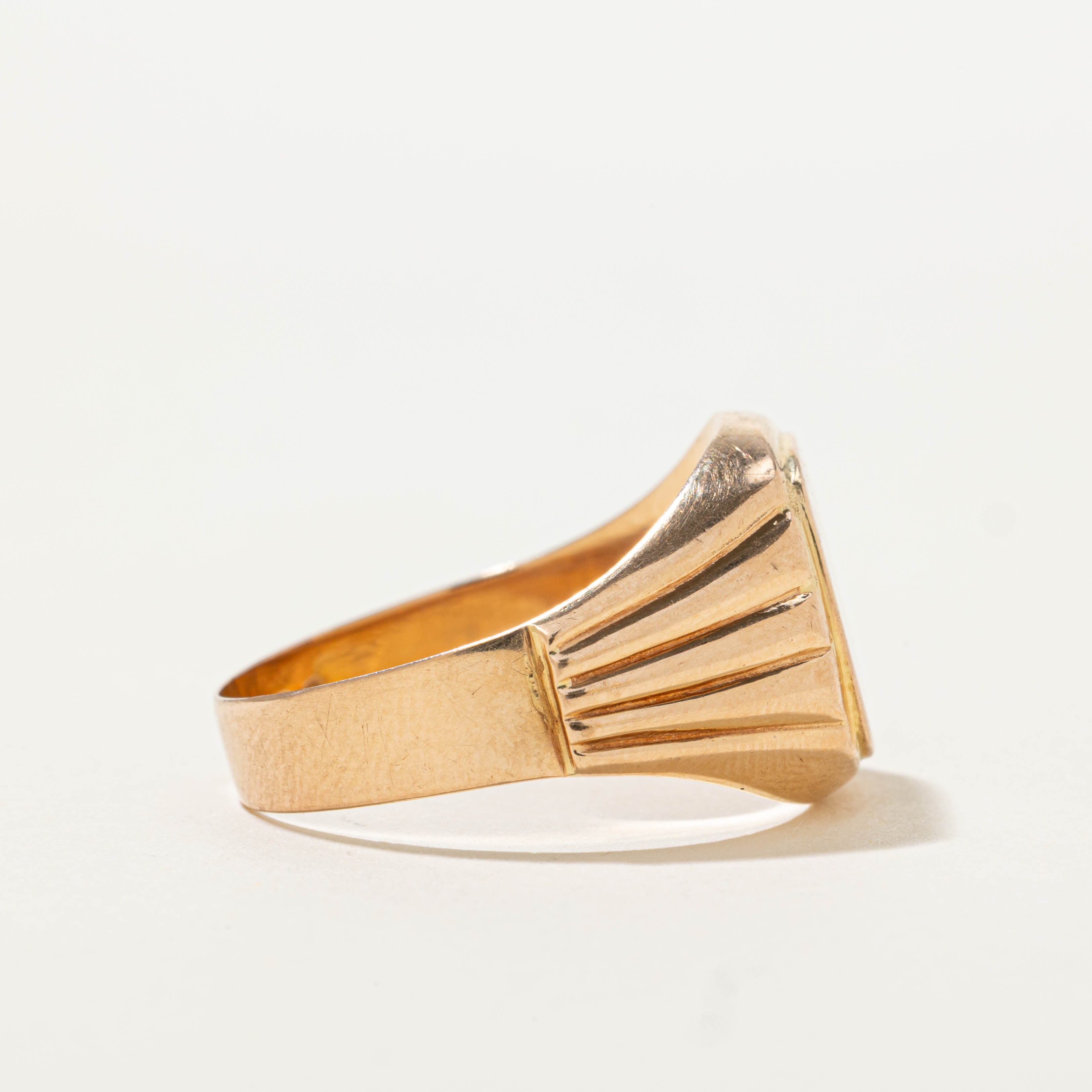 Hungarian “NM” Initialized Signet Ring | SZ 11.25