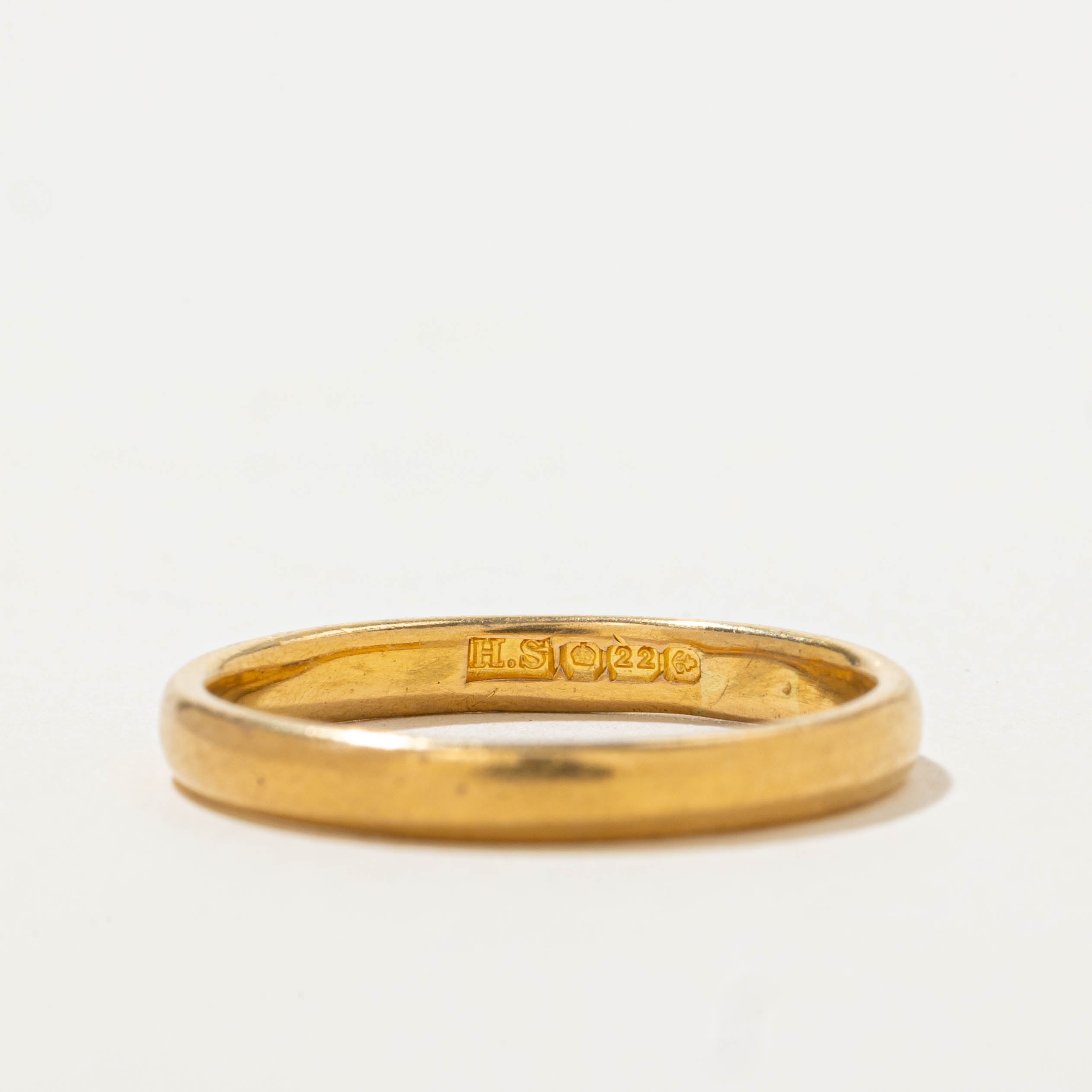 Birmingham 22k Yellow Gold Band | 2.85mm | SZ 8