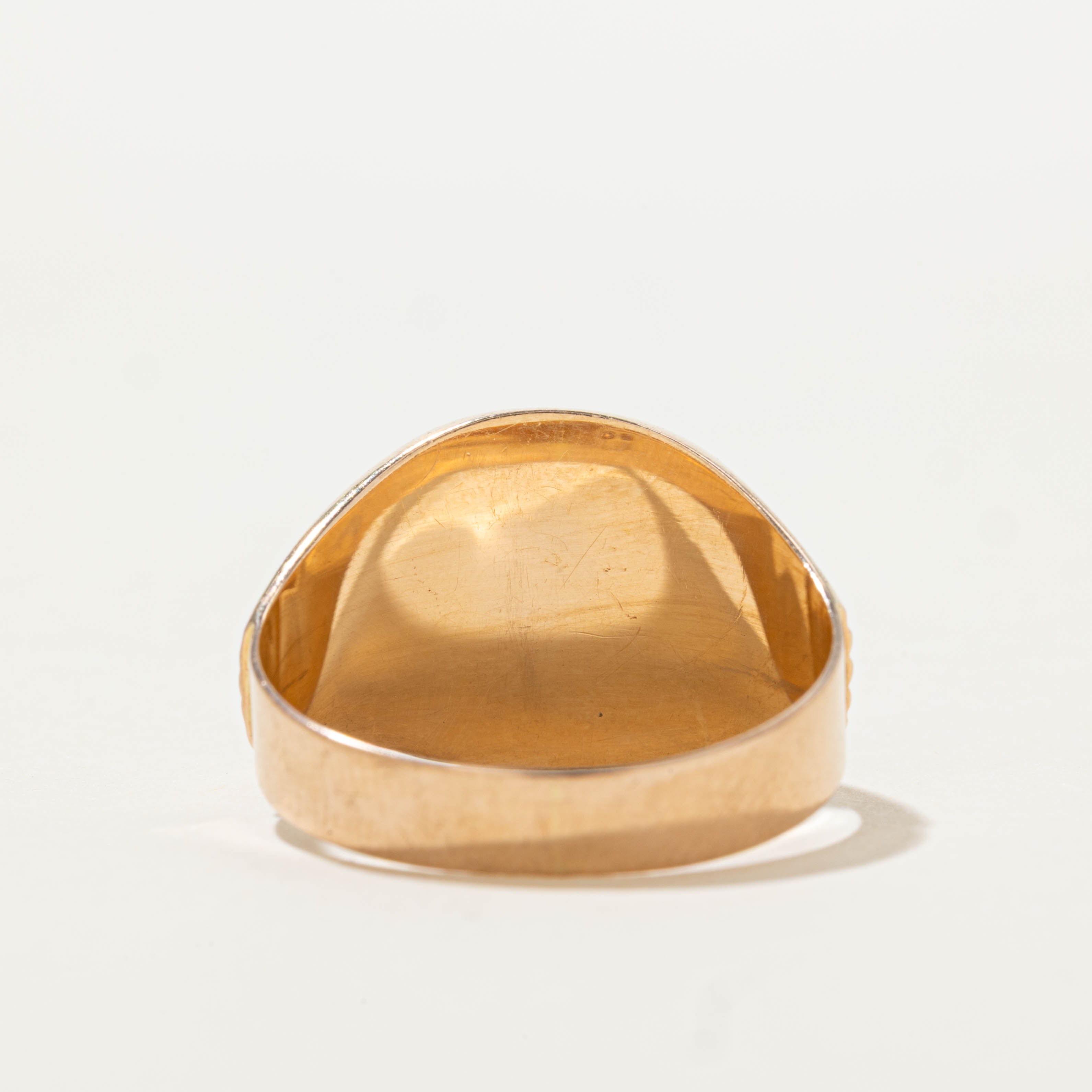Hungarian “NM” Initialized Signet Ring | SZ 11.25