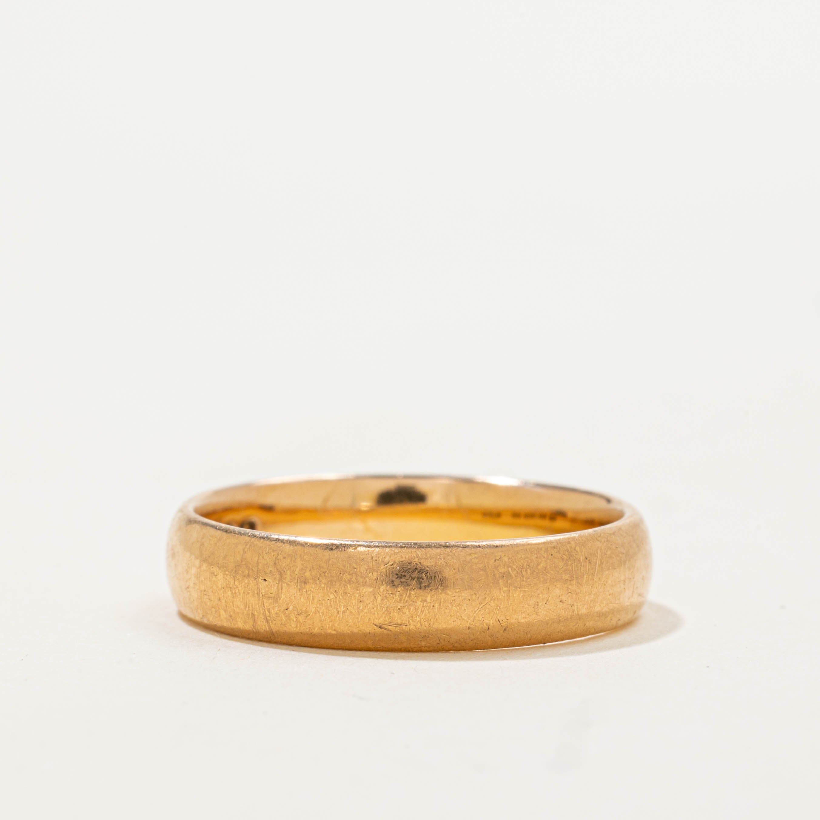 1925 Birmingham 22k Yellow Gold Band | 4.90mm | SZ 9.25