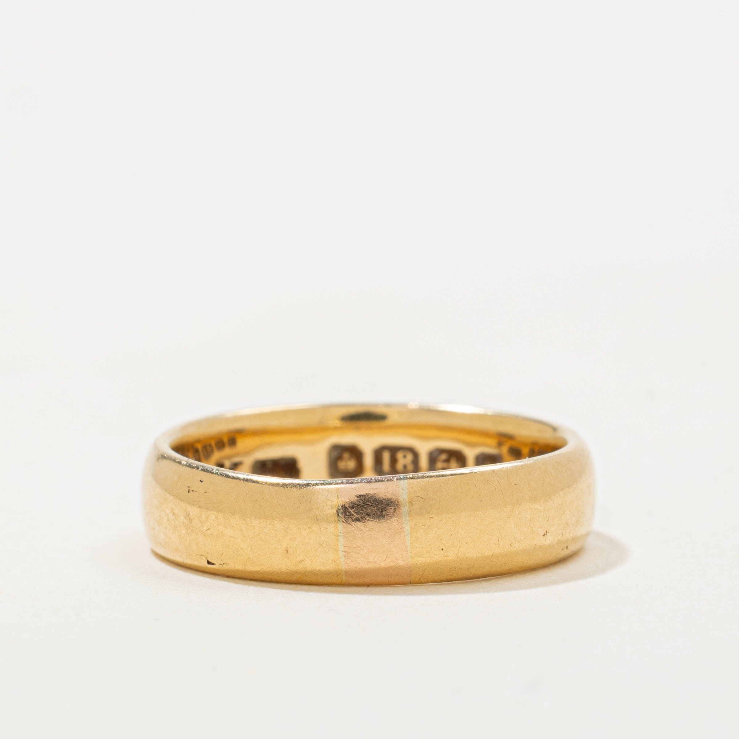 1902 Birmingham Yellow Gold Band | 4.80mm | SZ 6.5