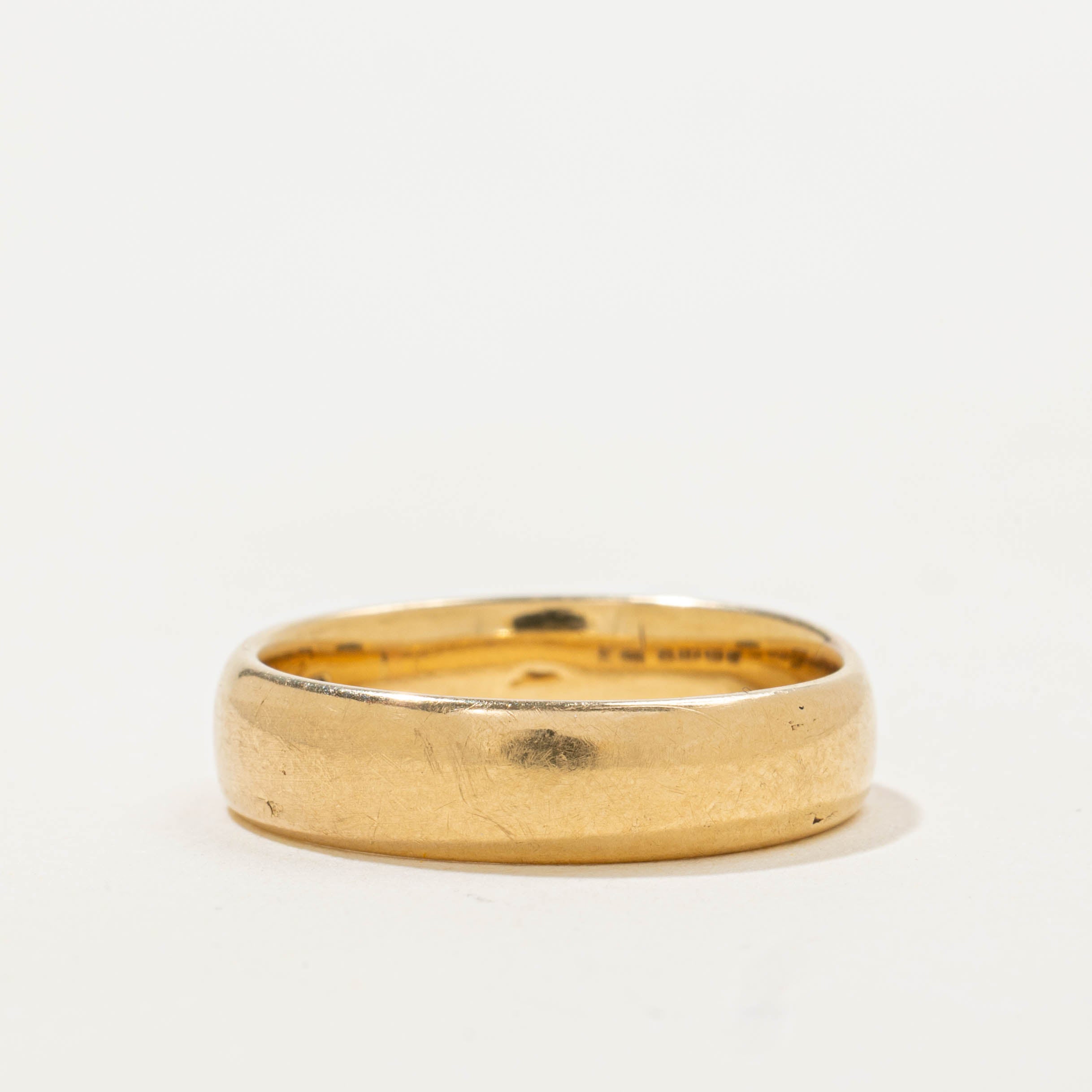 1902 Birmingham Yellow Gold Band | 4.80mm | SZ 6.5