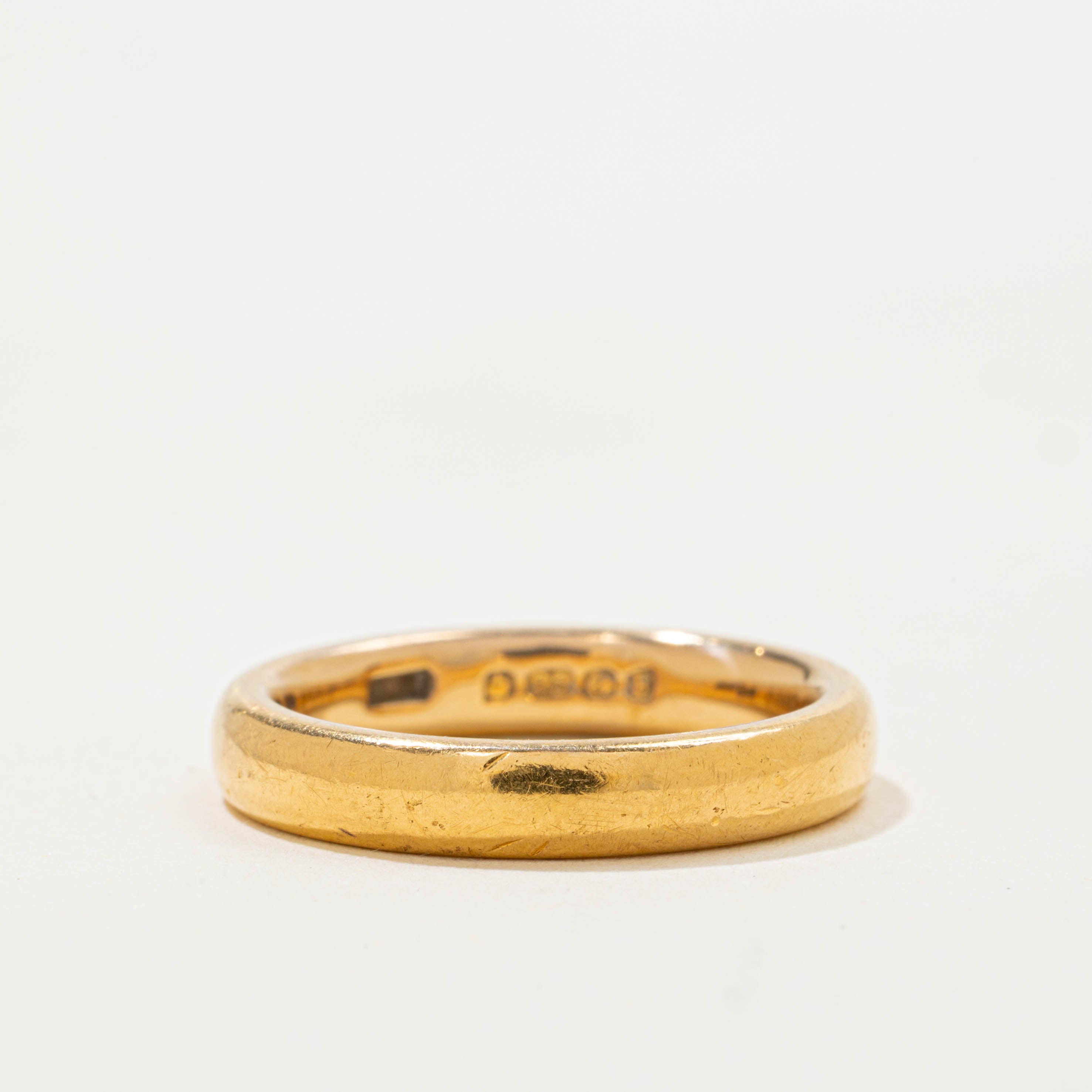 1929 Birmingham 22k Yellow Gold Band | 3.55mm | SZ 5.5