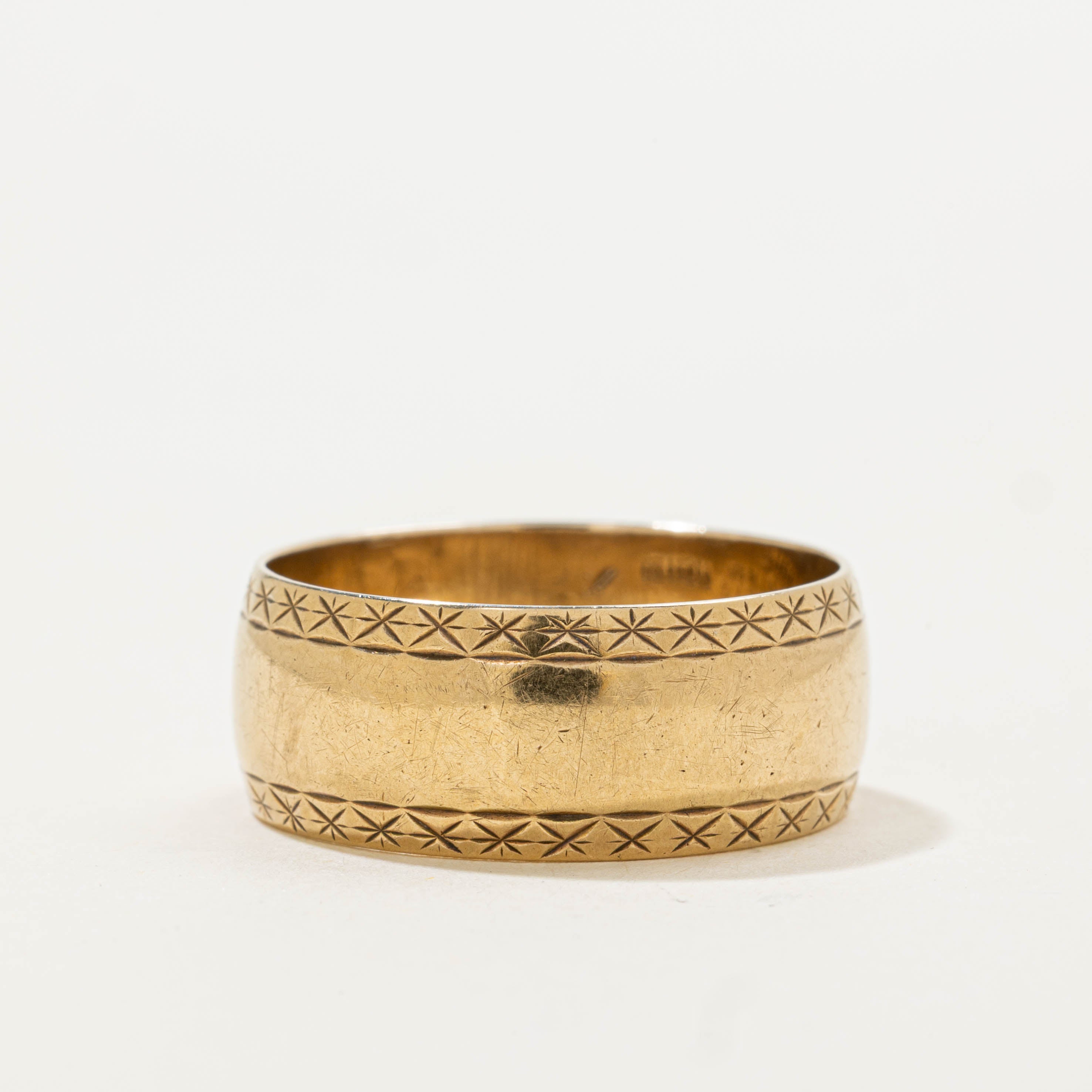 1973 London Engraved Band | 8.35mm | SZ 9