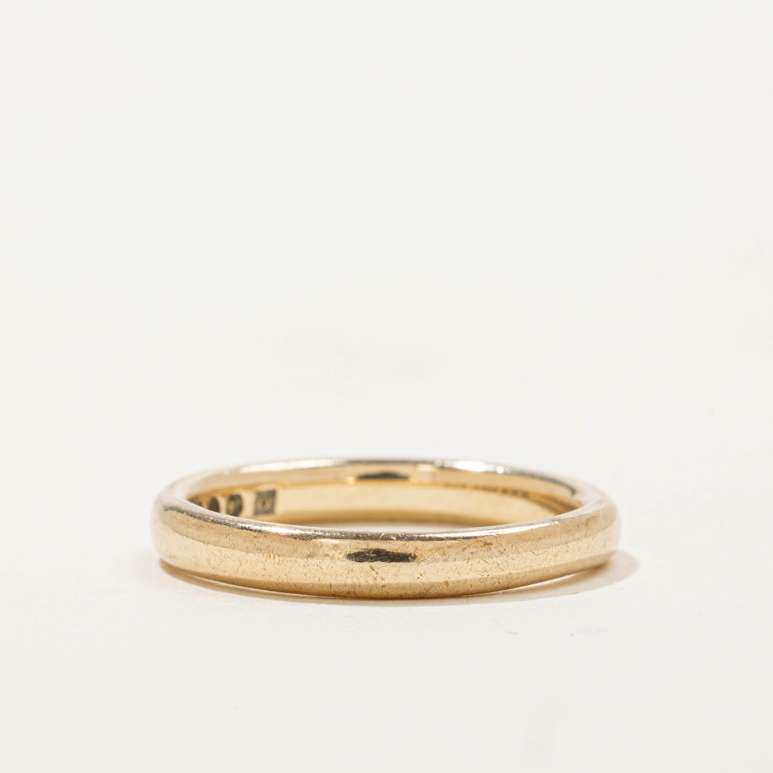 1942 London UK Wartime Utility Wedding Band | 2.95mm | SZ 5.5