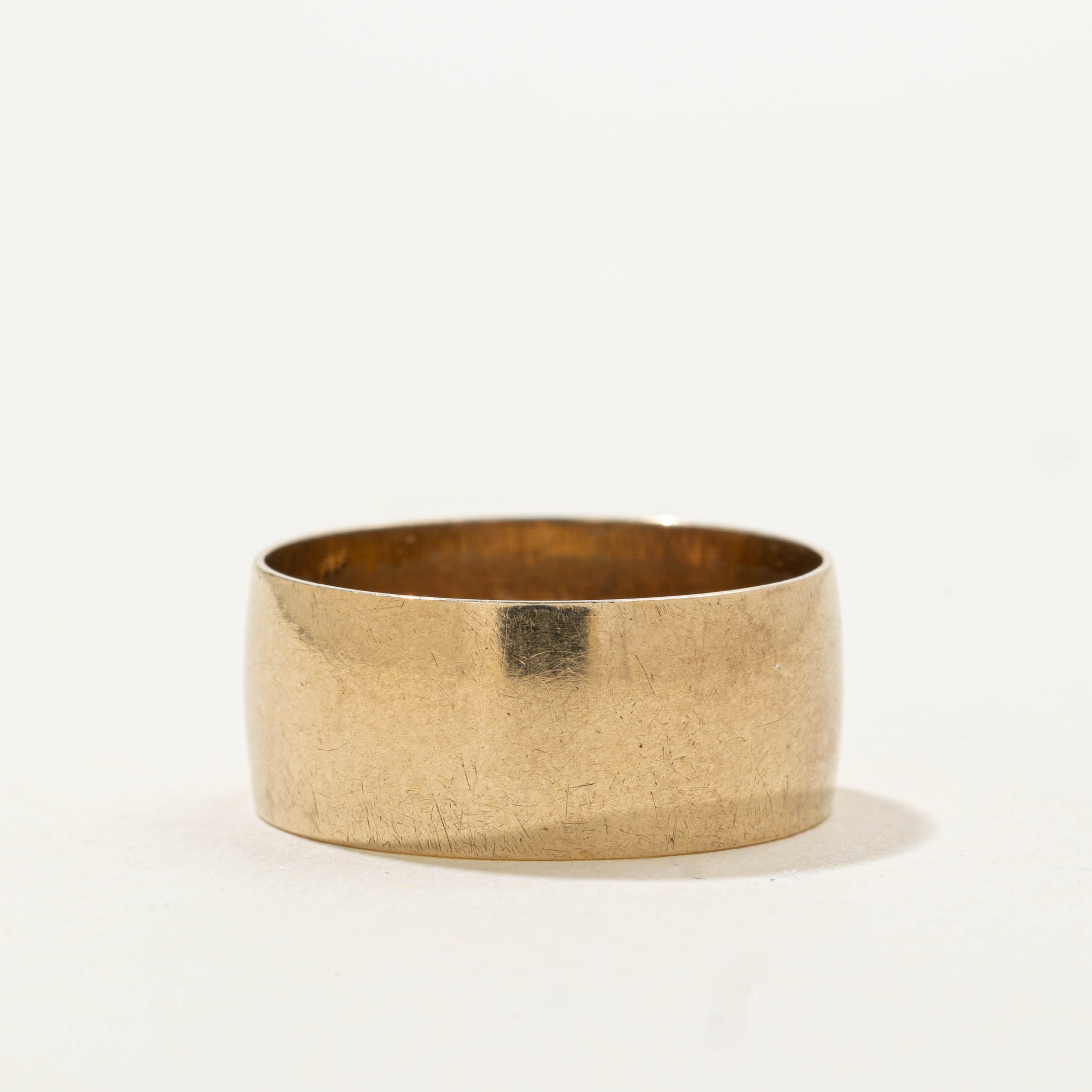 London UK Yellow Gold Thick Band | 8.00mm | SZ 7.25