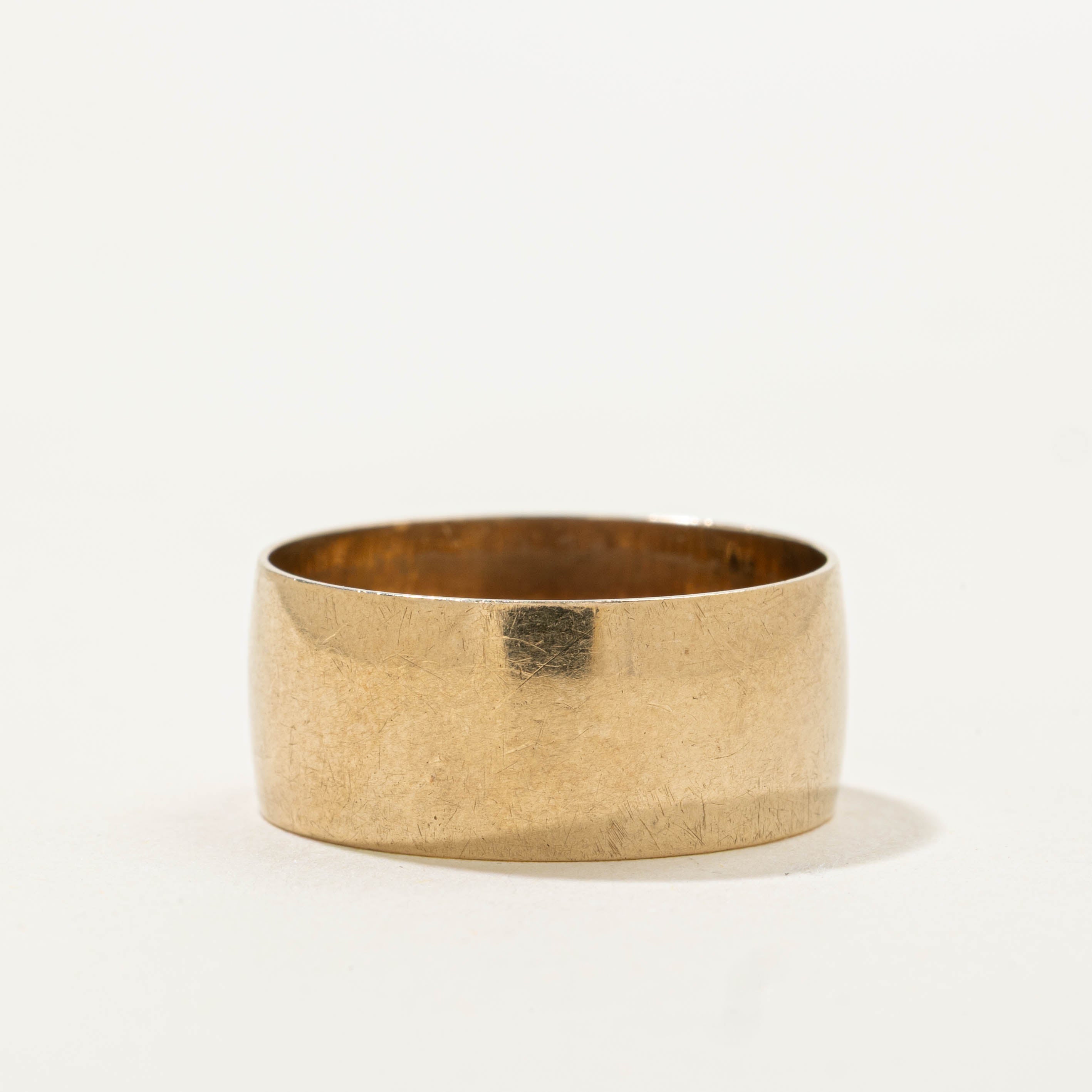 London UK Yellow Gold Thick Band | 8.00mm | SZ 7.25