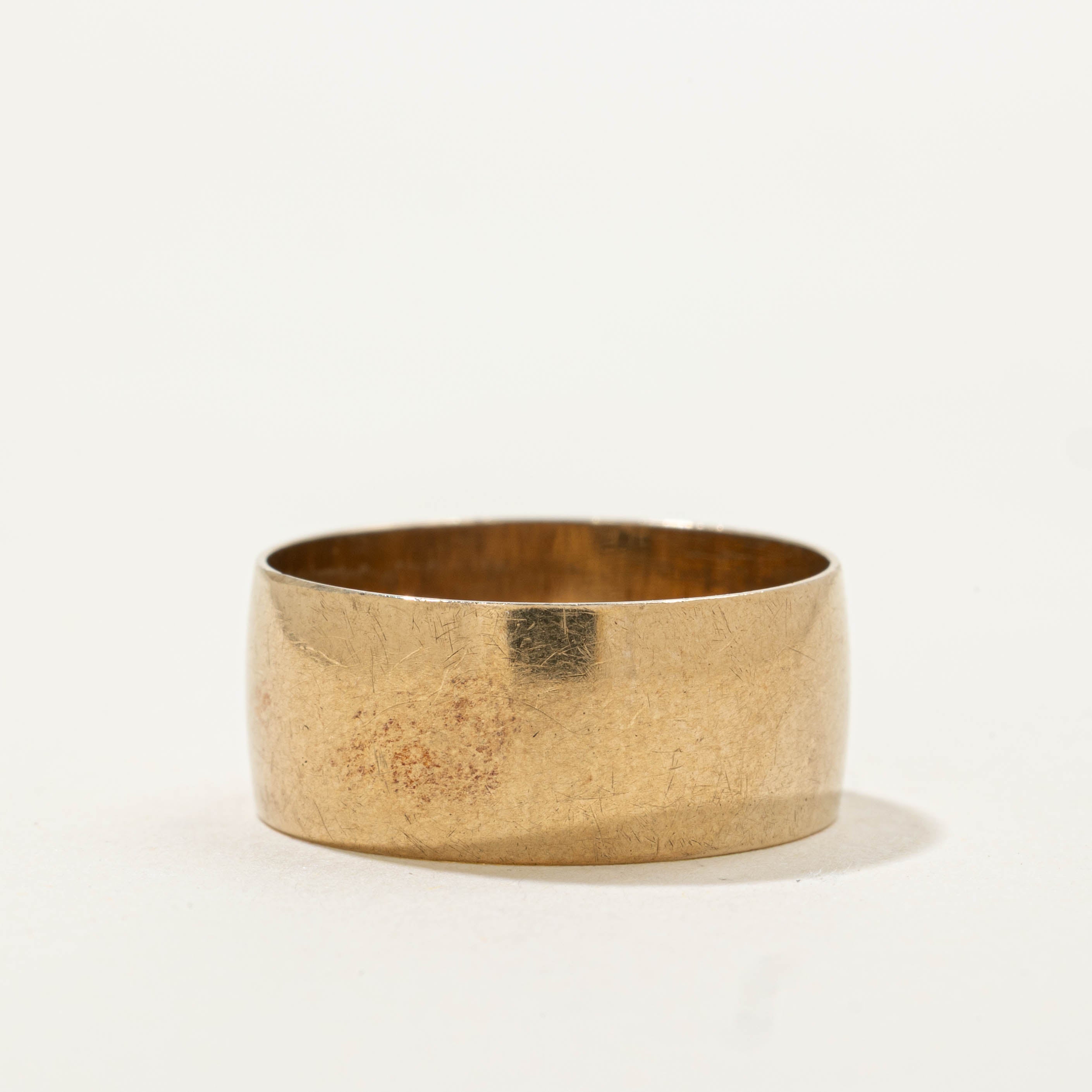 London UK Yellow Gold Thick Band | 8.00mm | SZ 7.25