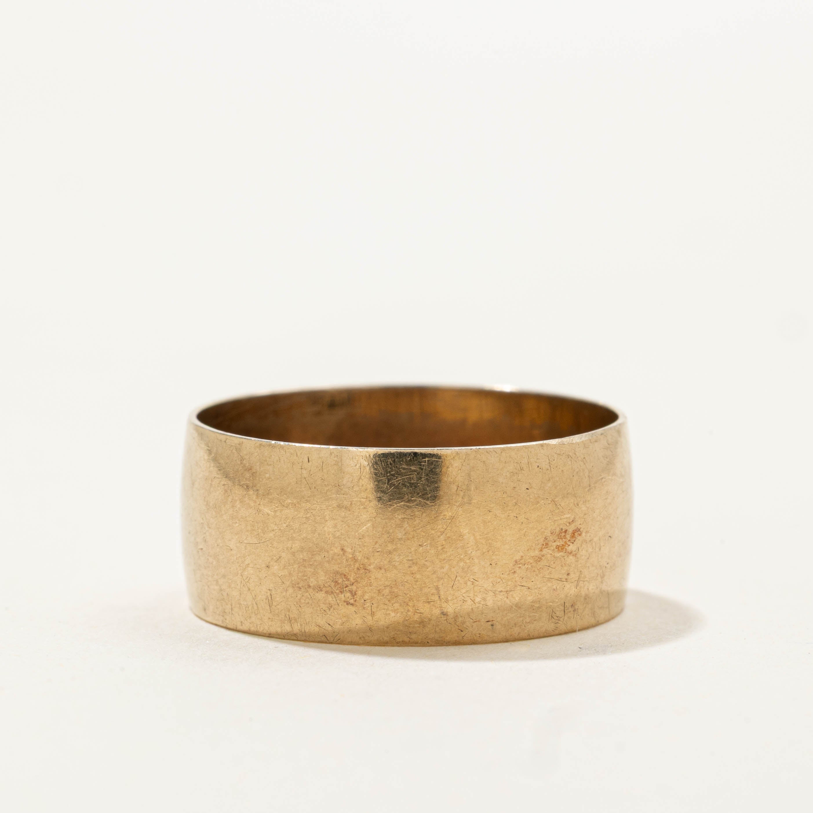 London UK Yellow Gold Thick Band | 8.00mm | SZ 7.25