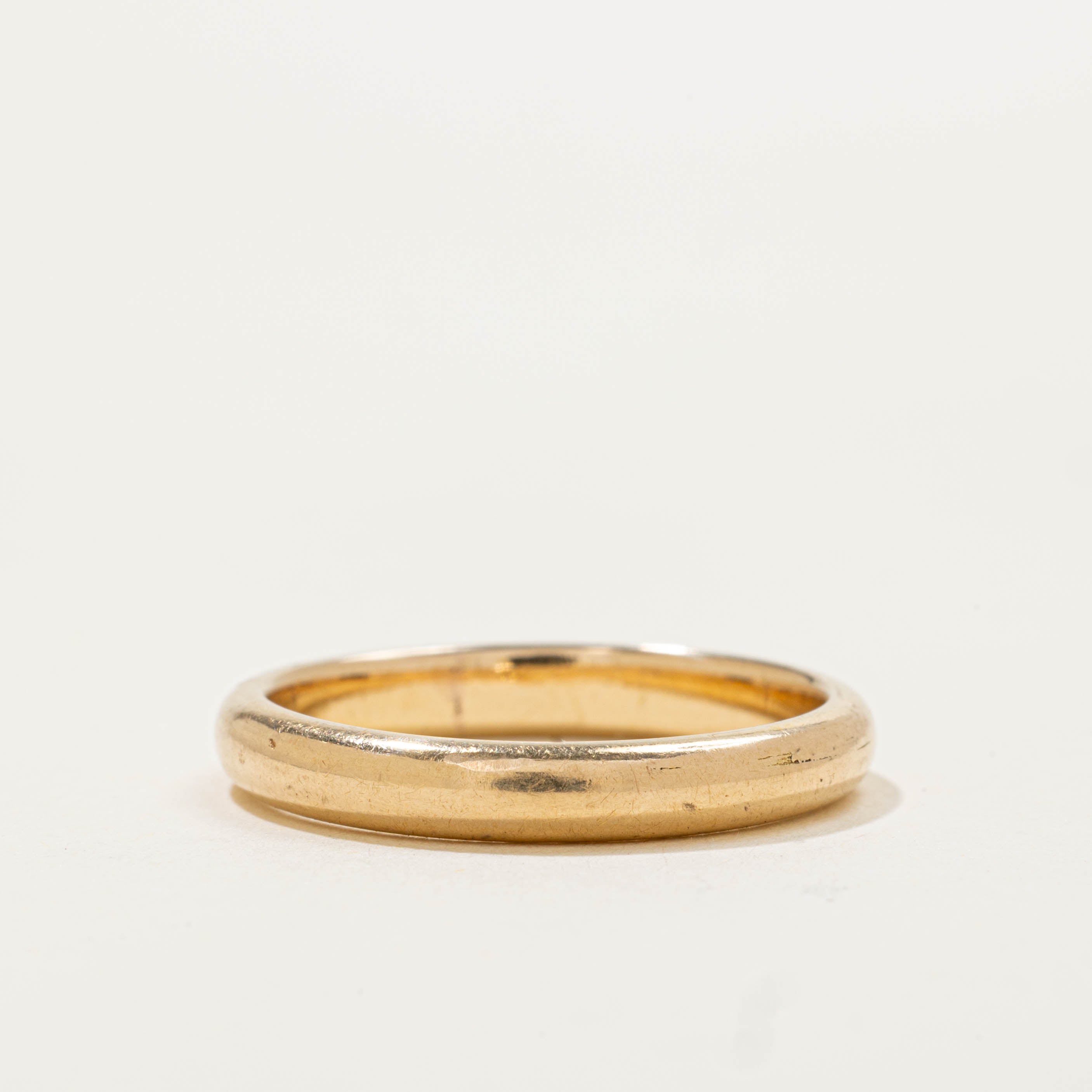 ‘Birks’ 18k Yellow Gold Band | 3.25mm | SZ 7.5