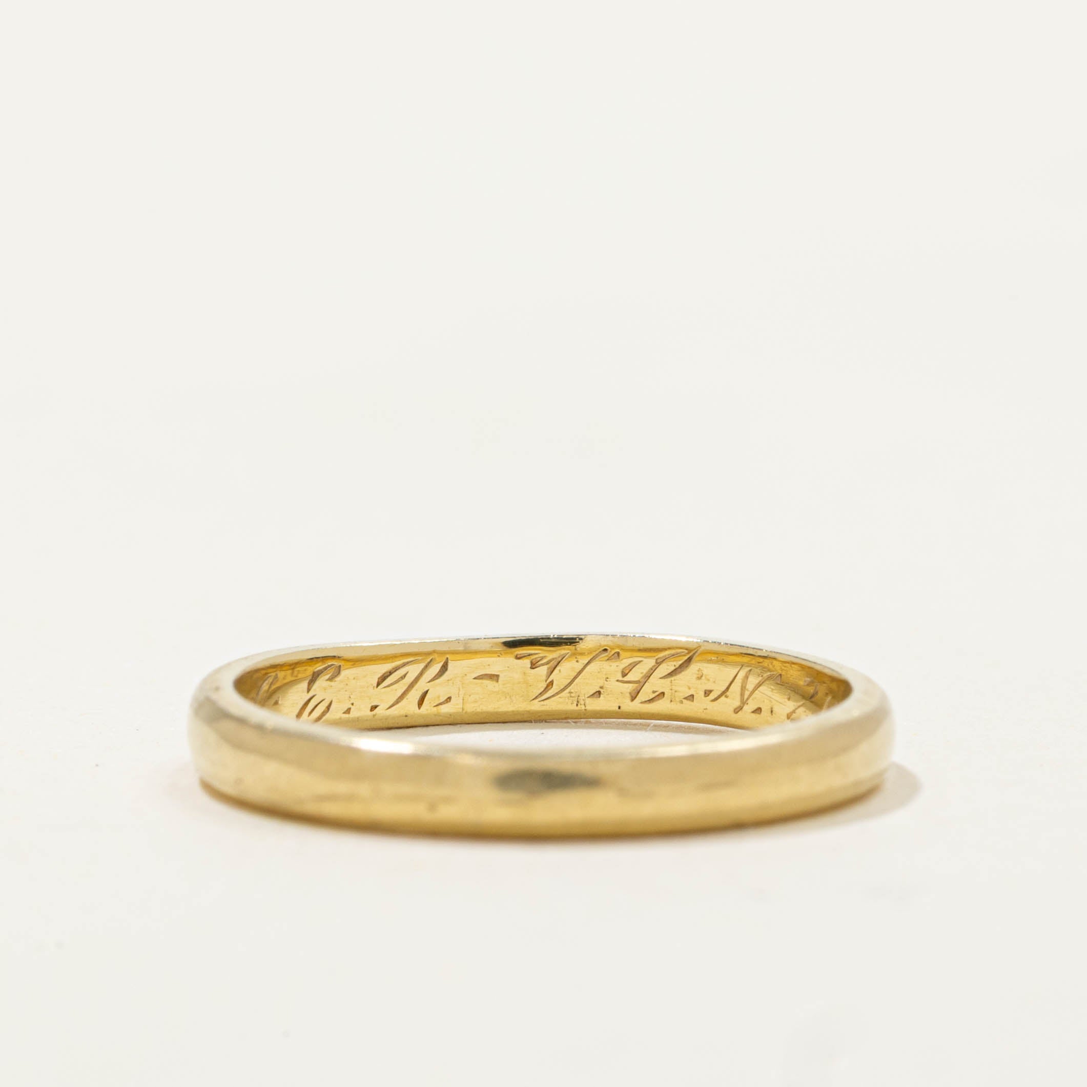 ‘Birks’ 18k Yellow Gold Band | 2.30mm | SZ 4.25