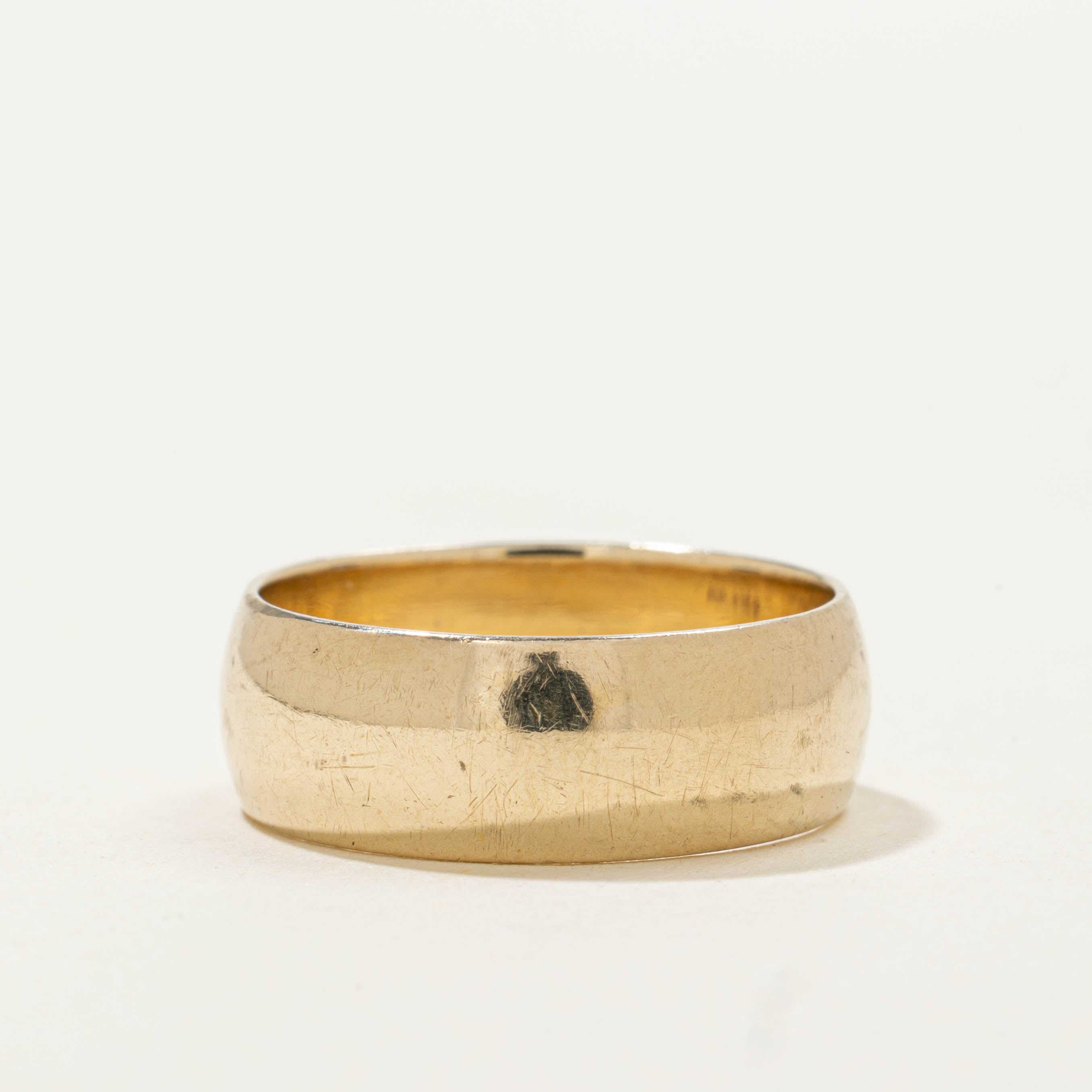 10k Yellow Gold Thick Band | 6.85mm | SZ 7