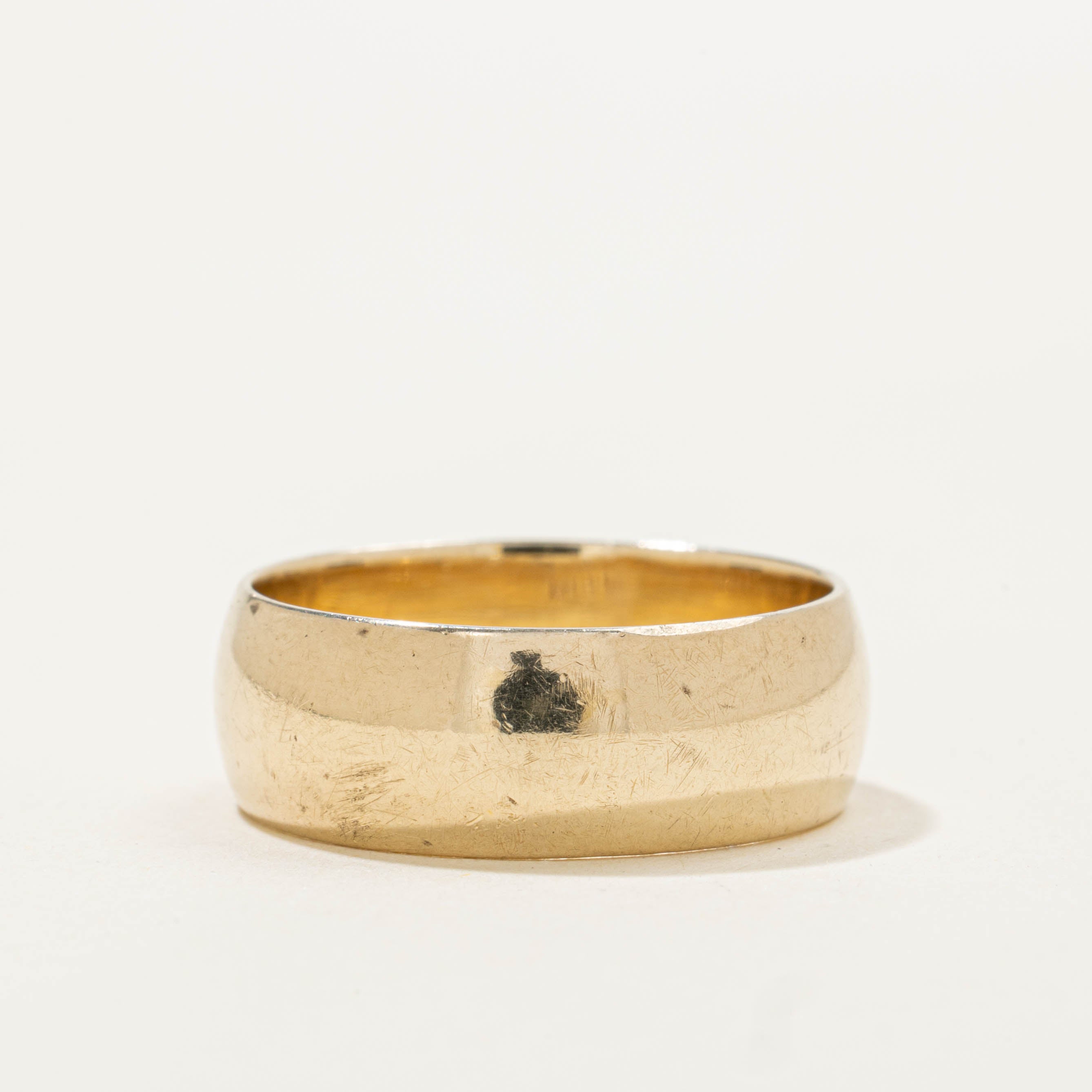 10k Yellow Gold Thick Band | 6.85mm | SZ 7