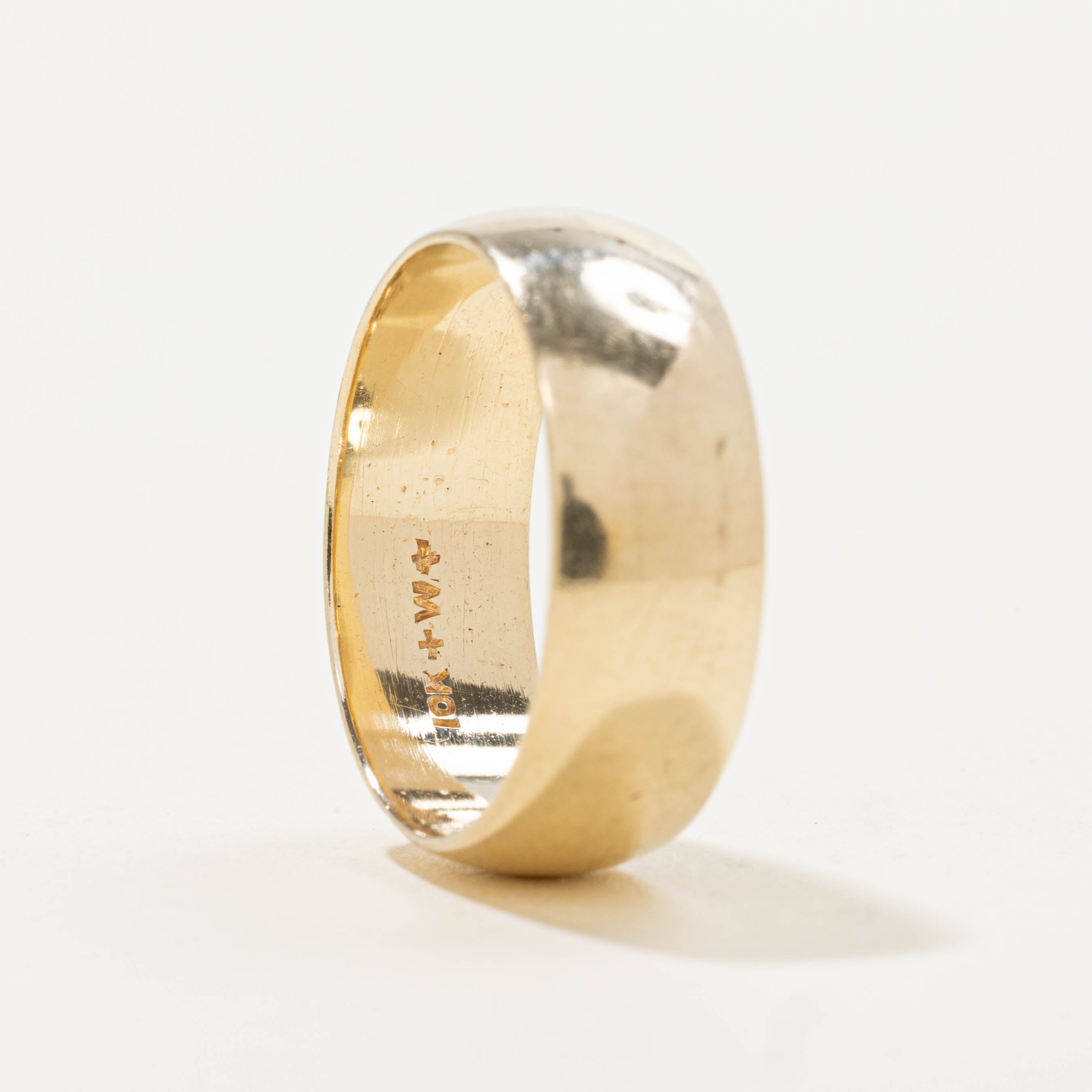 10k Yellow Gold Thick Band | 6.85mm | SZ 7