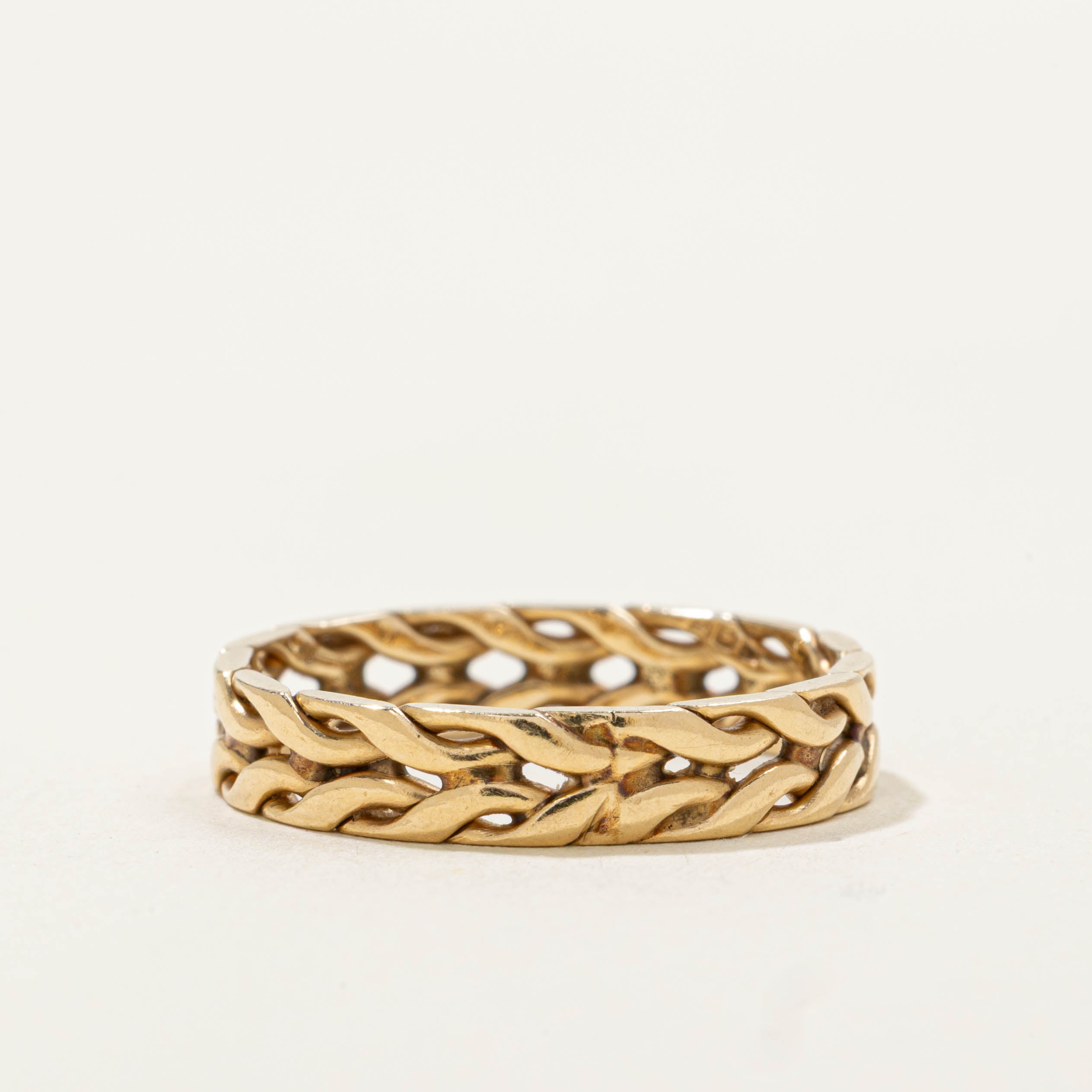 14k Braided Chain Band | 3.85mm | SZ 6.25