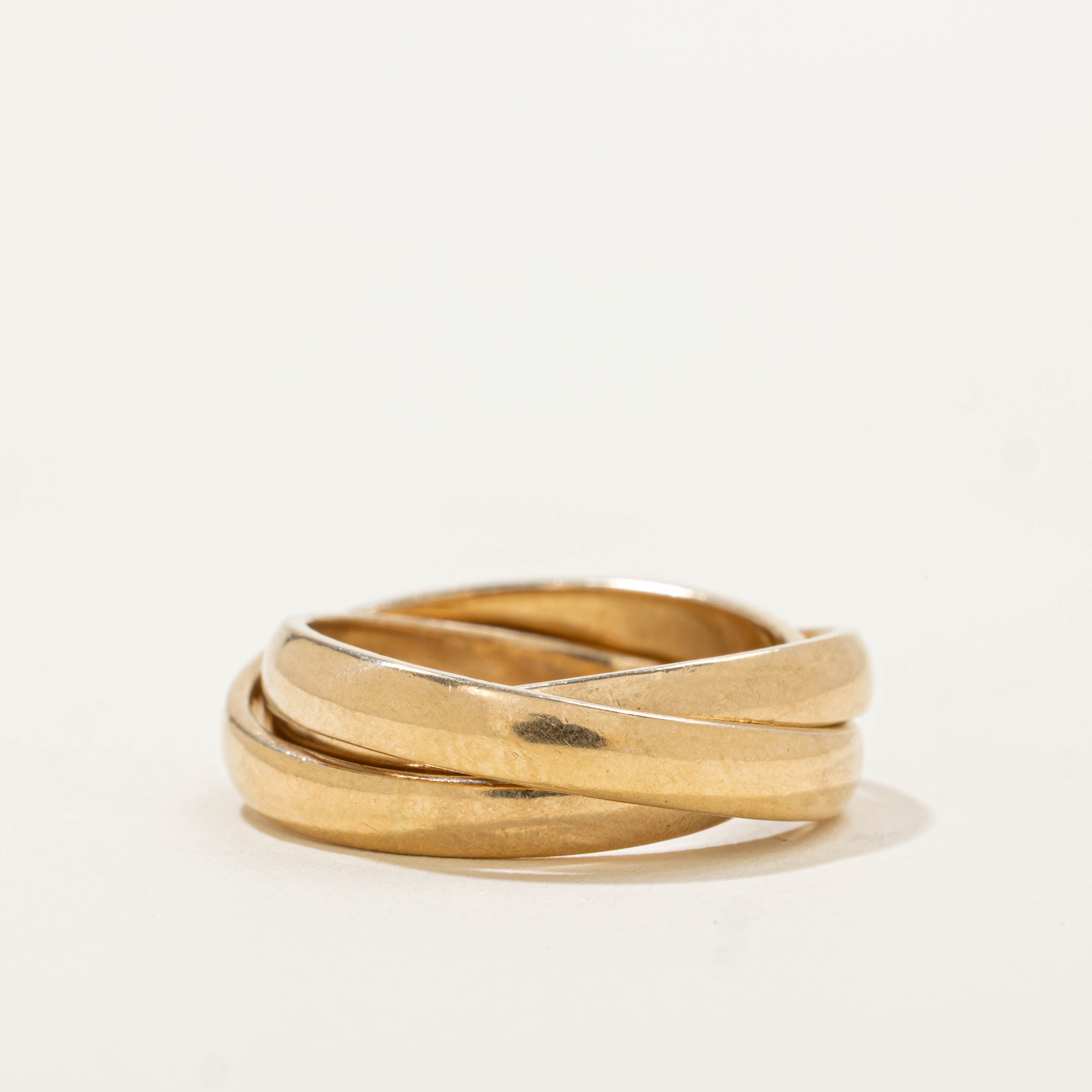 14k Yellow Gold Three Ring Stack | 3.10mm | SZ 6