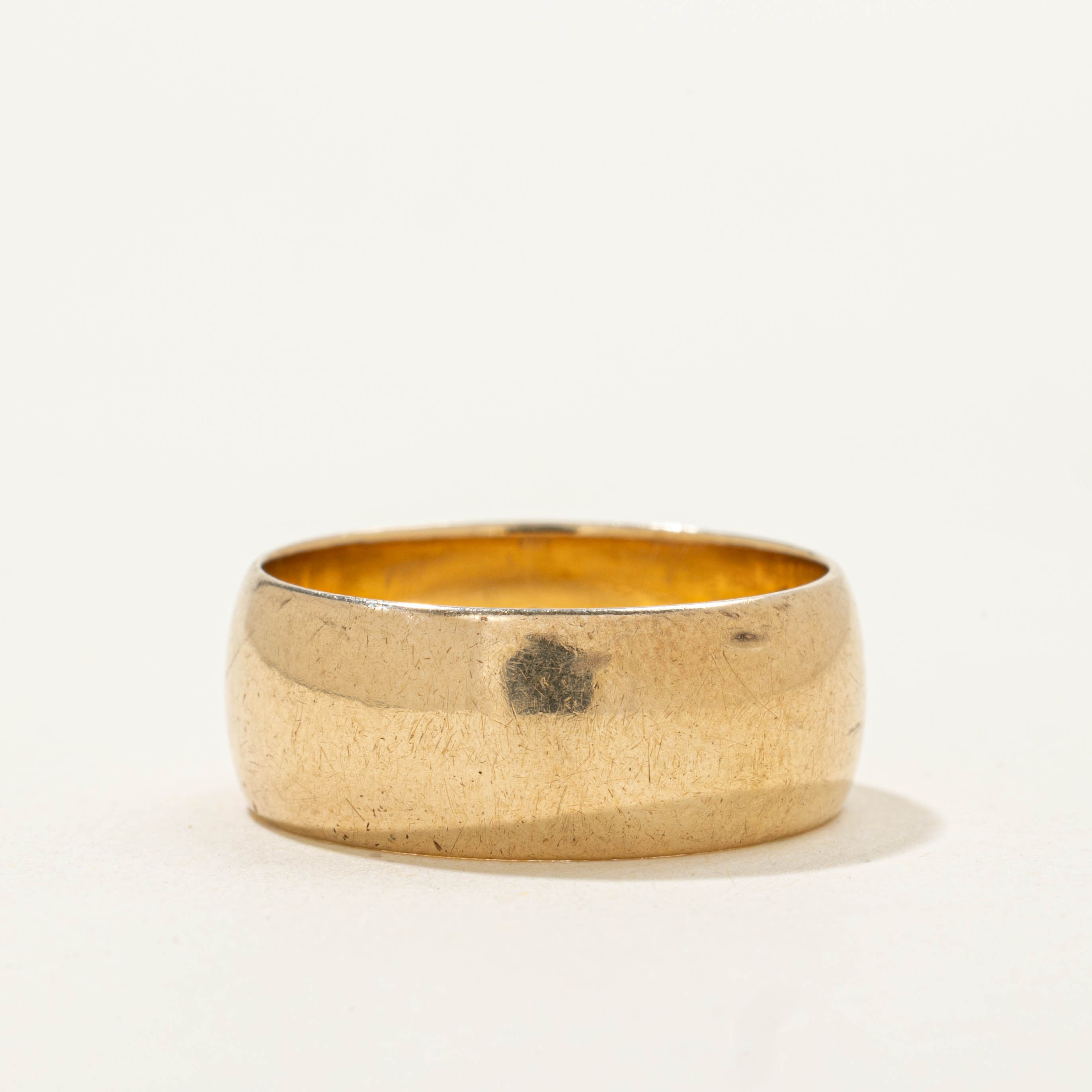 14k Yellow Gold Thick Band | 7.80mm | SZ 7.75