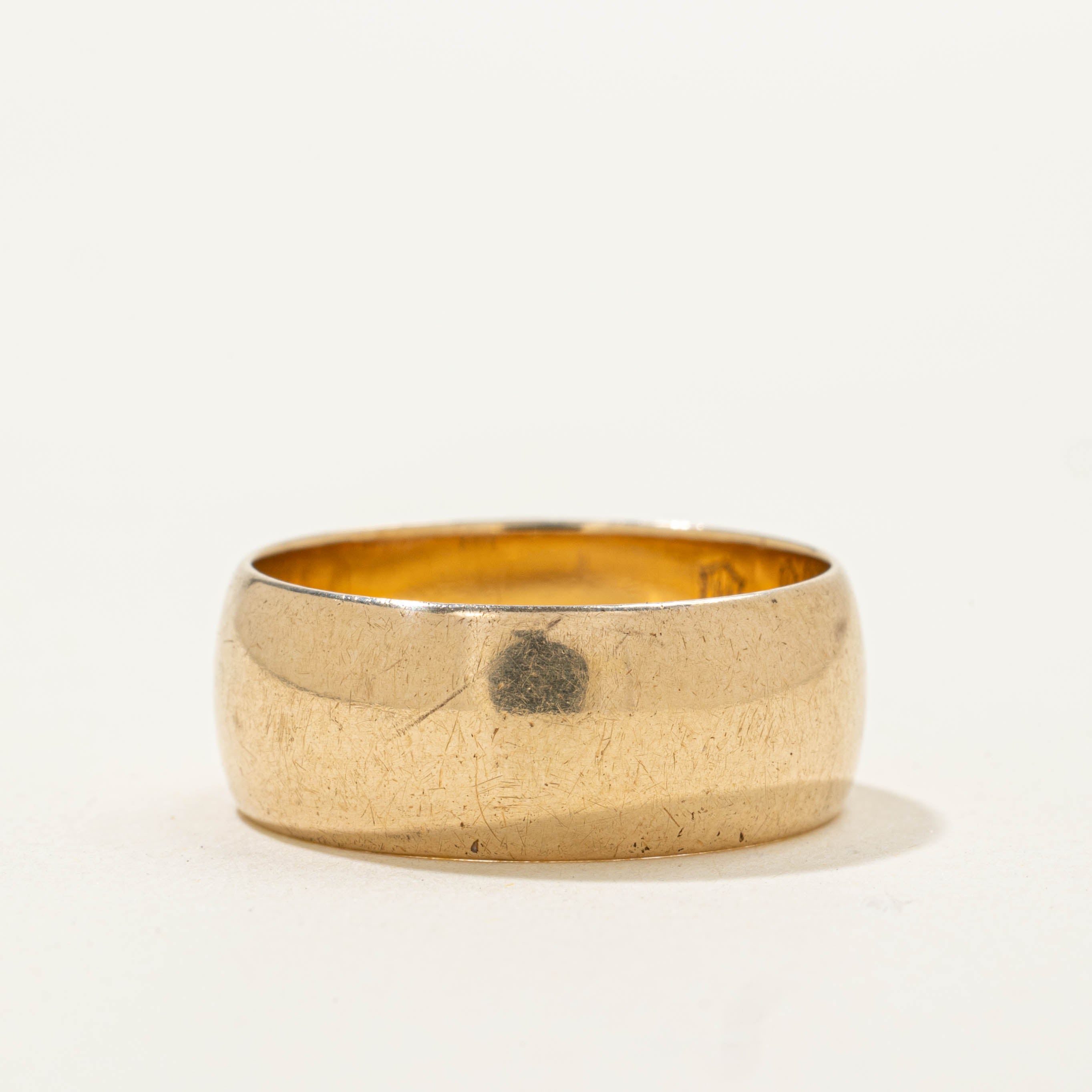 14k Yellow Gold Thick Band | 7.80mm | SZ 7.75