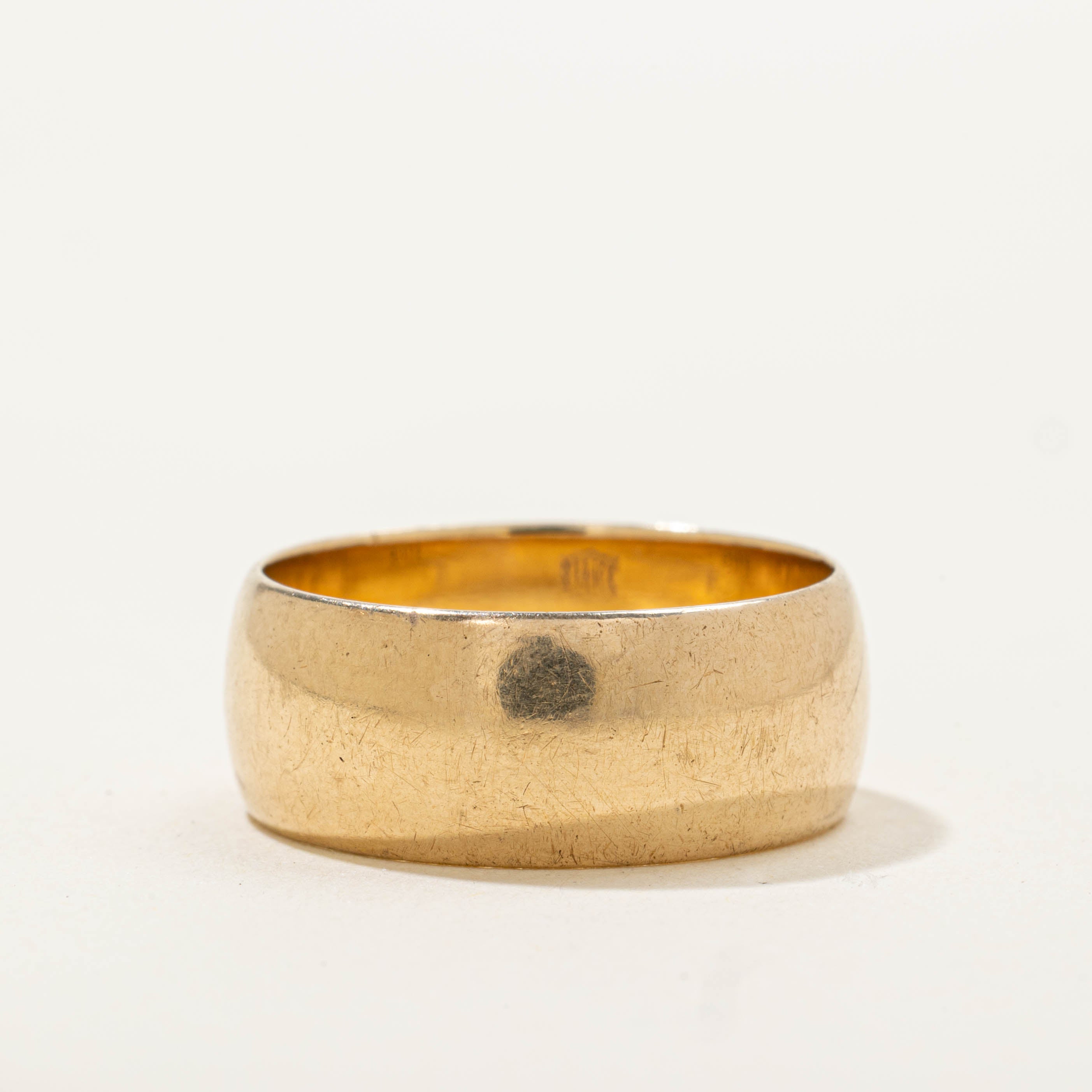 14k Yellow Gold Thick Band | 7.80mm | SZ 7.75