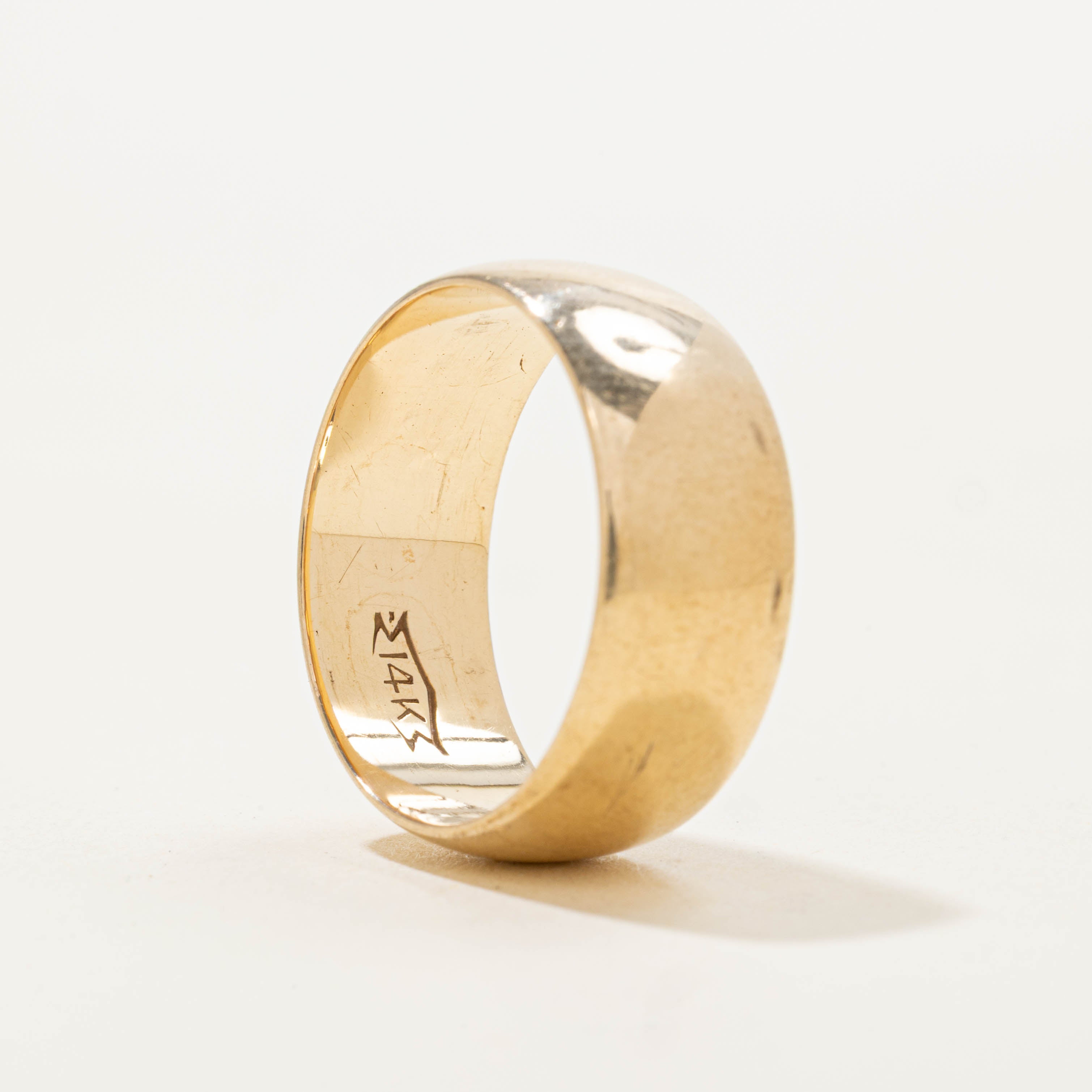 14k Yellow Gold Thick Band | 7.80mm | SZ 7.75