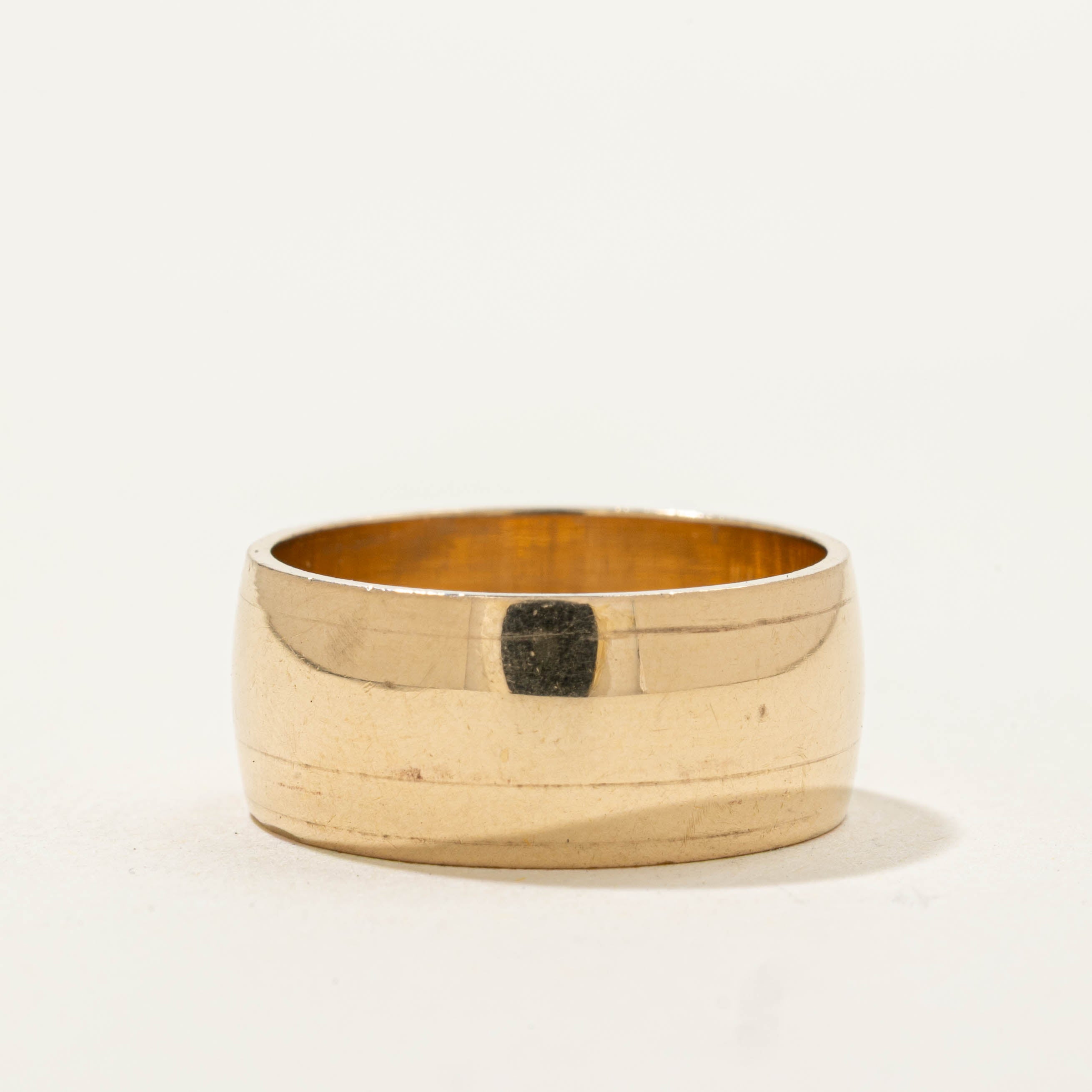 14k Yellow Gold Cigar Band | 7.95mm | SZ 6
