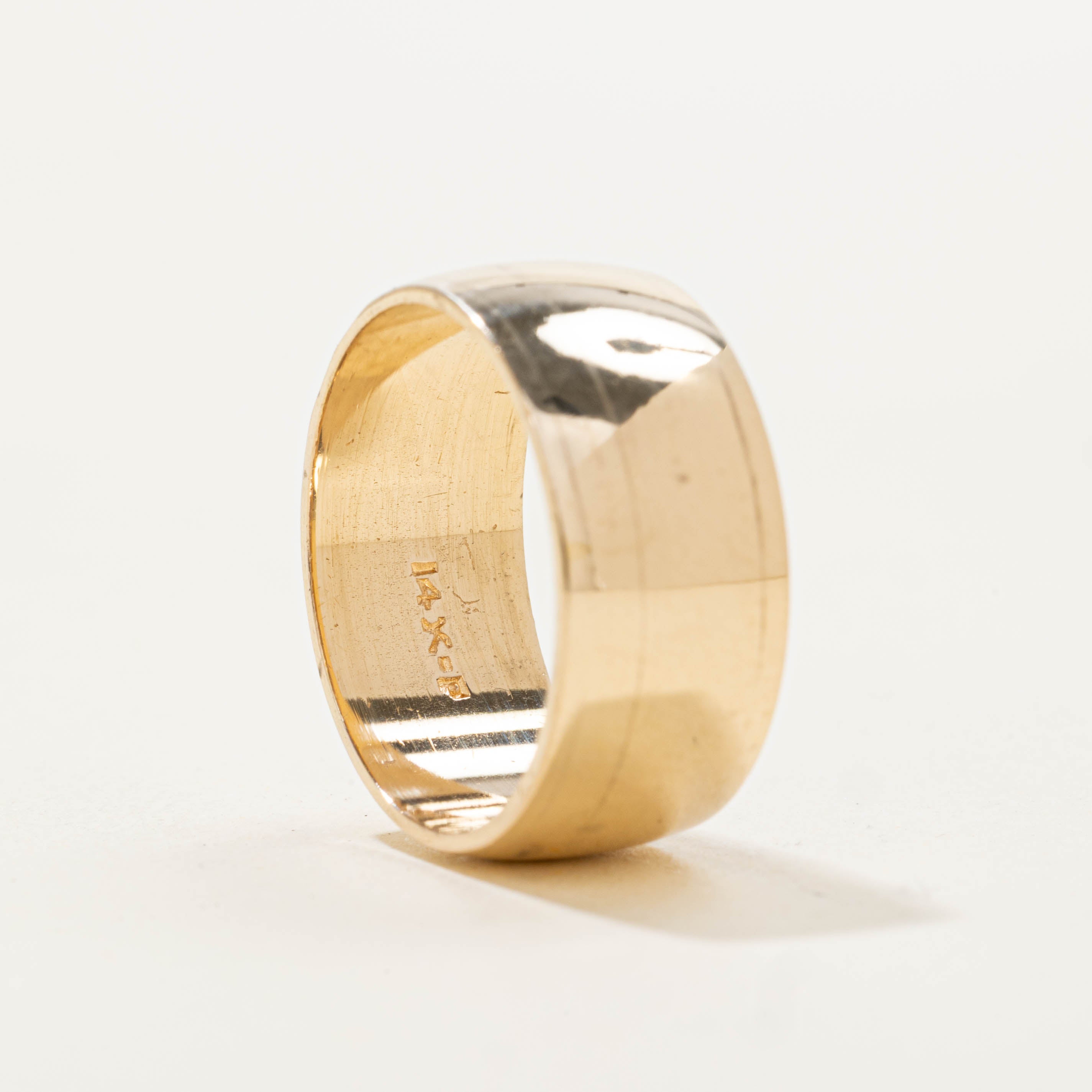 14k Yellow Gold Cigar Band | 7.95mm | SZ 6