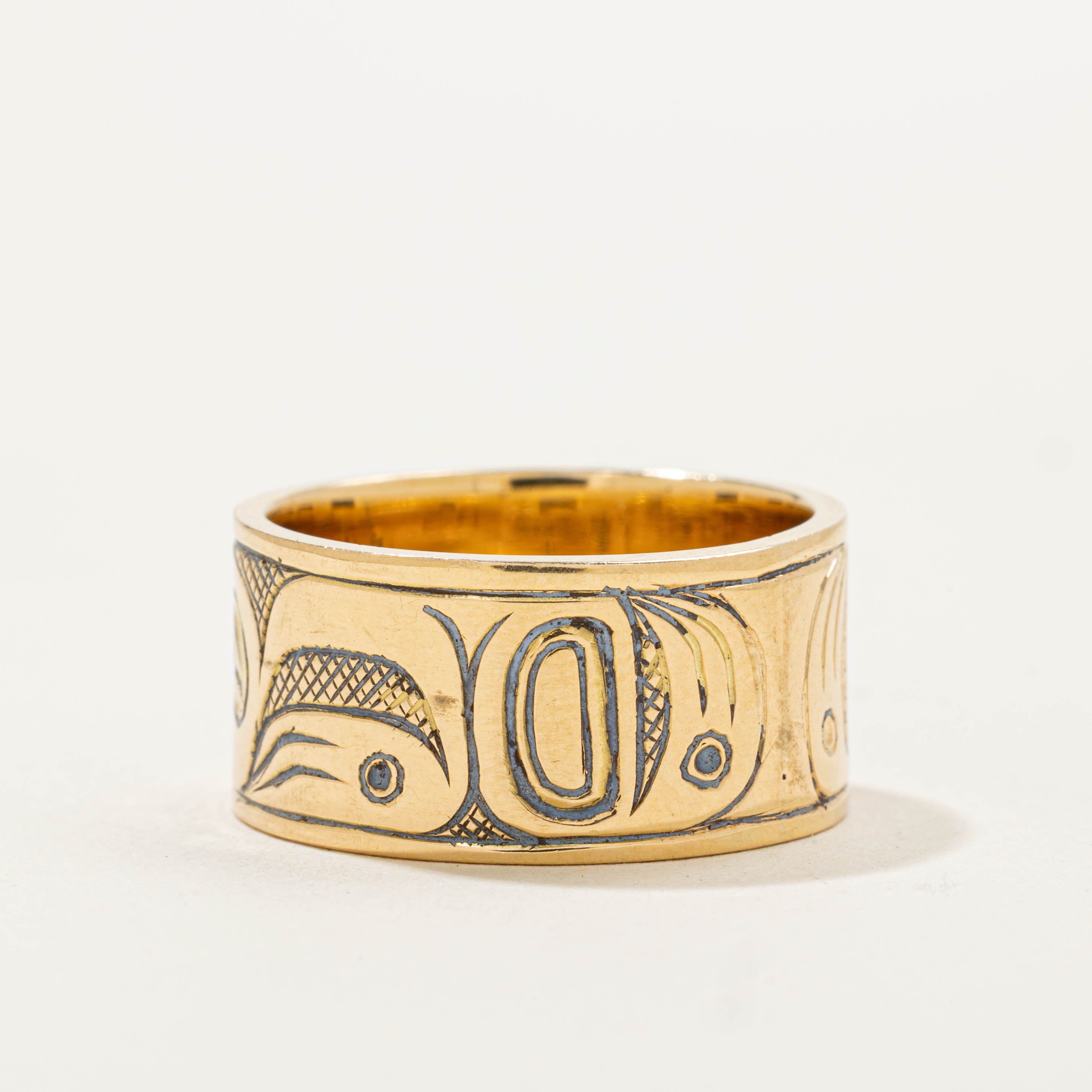 1971 Pacific Northwest Style Engraved Cigar Band | 10.15mm | SZ 7.75