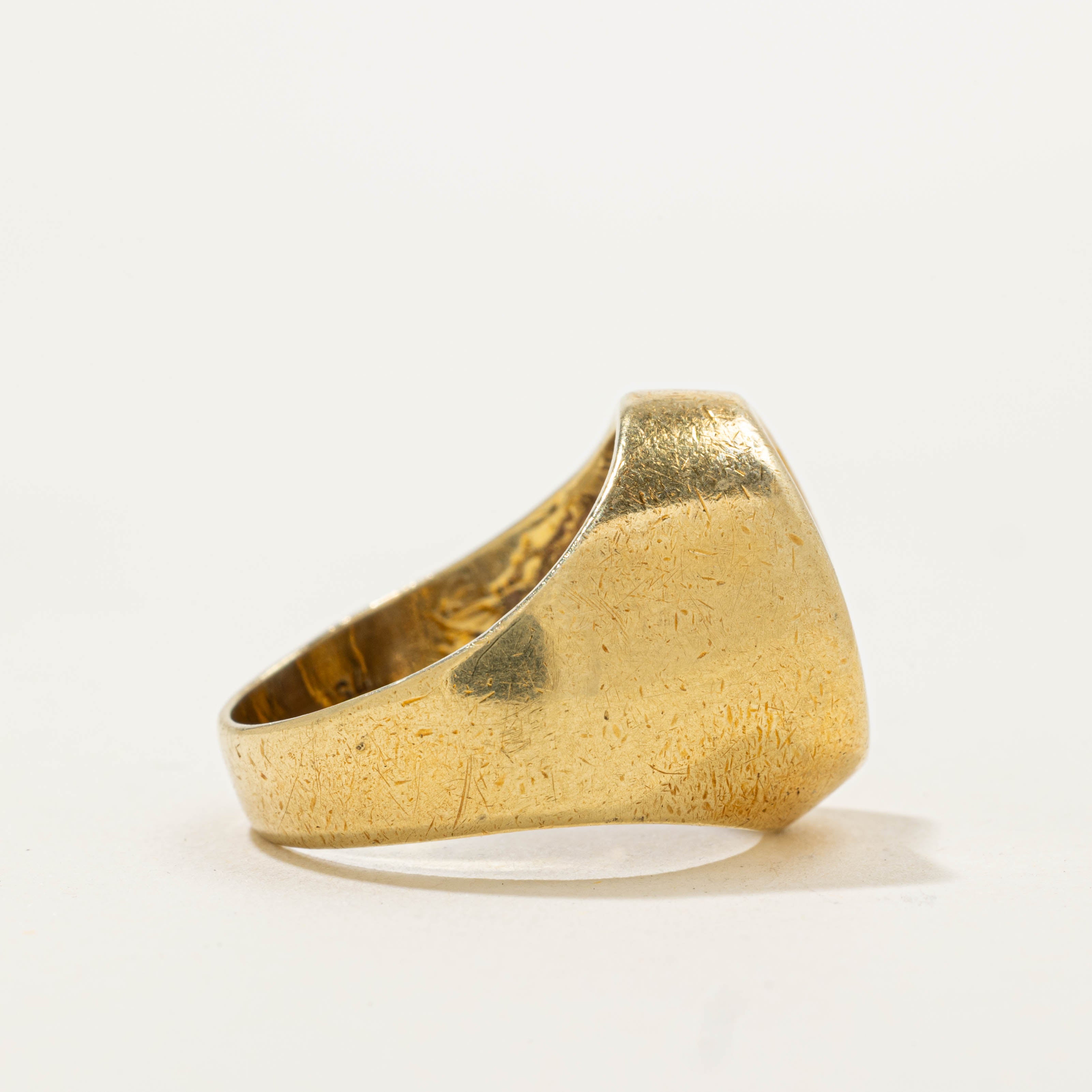 18k “CSH” Initialized Signet Ring | SZ 6.5