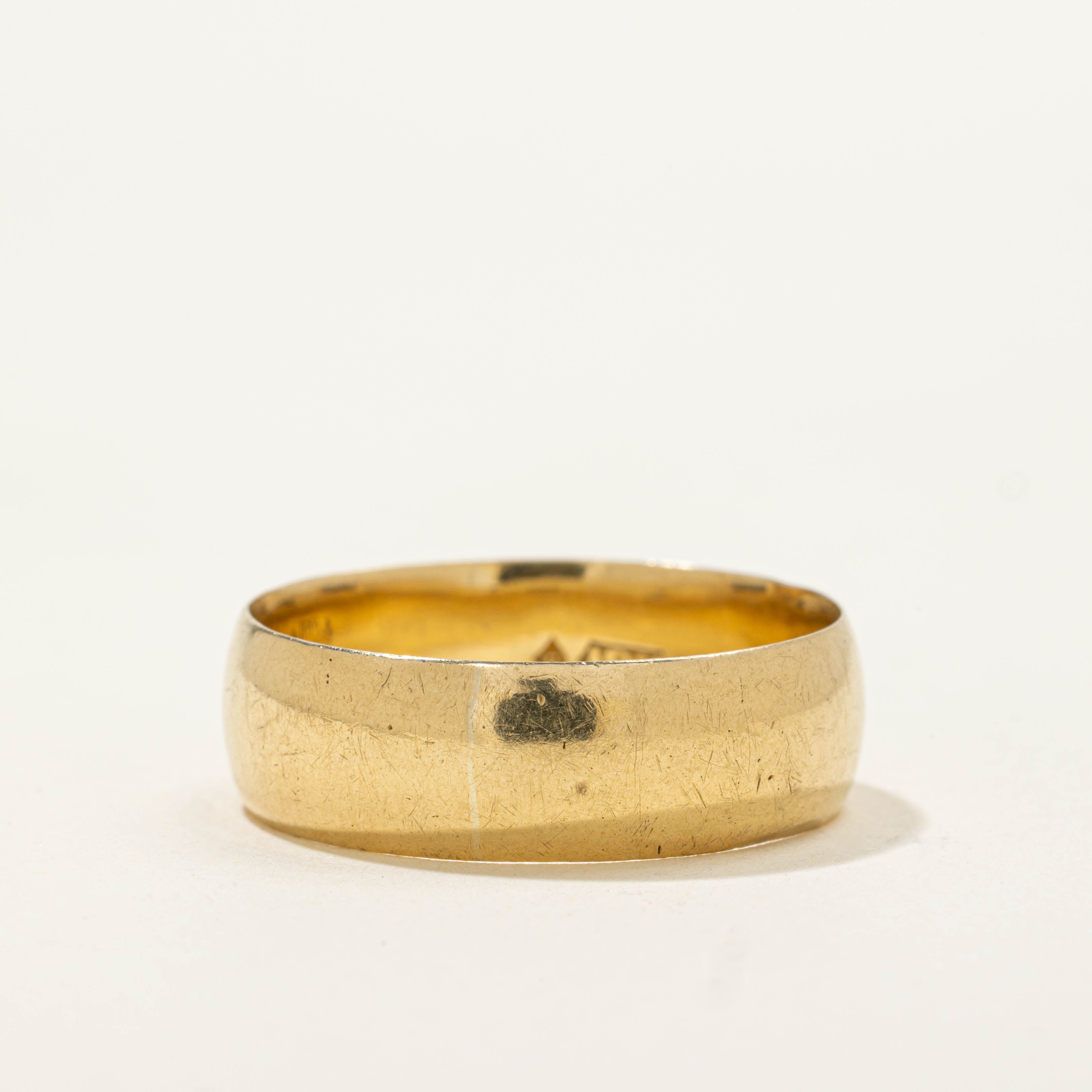 18k Yellow Gold Thick Band | 7.00mm | SZ 10.75