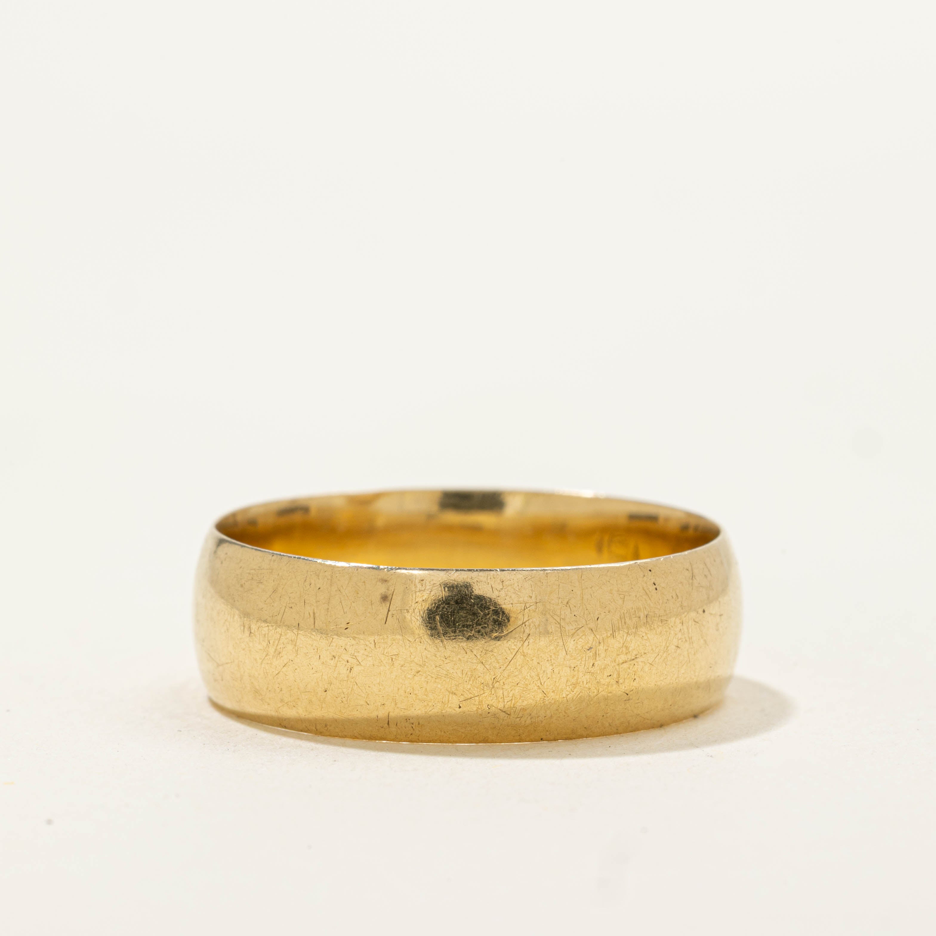 18k Yellow Gold Thick Band | 7.00mm | SZ 10.75