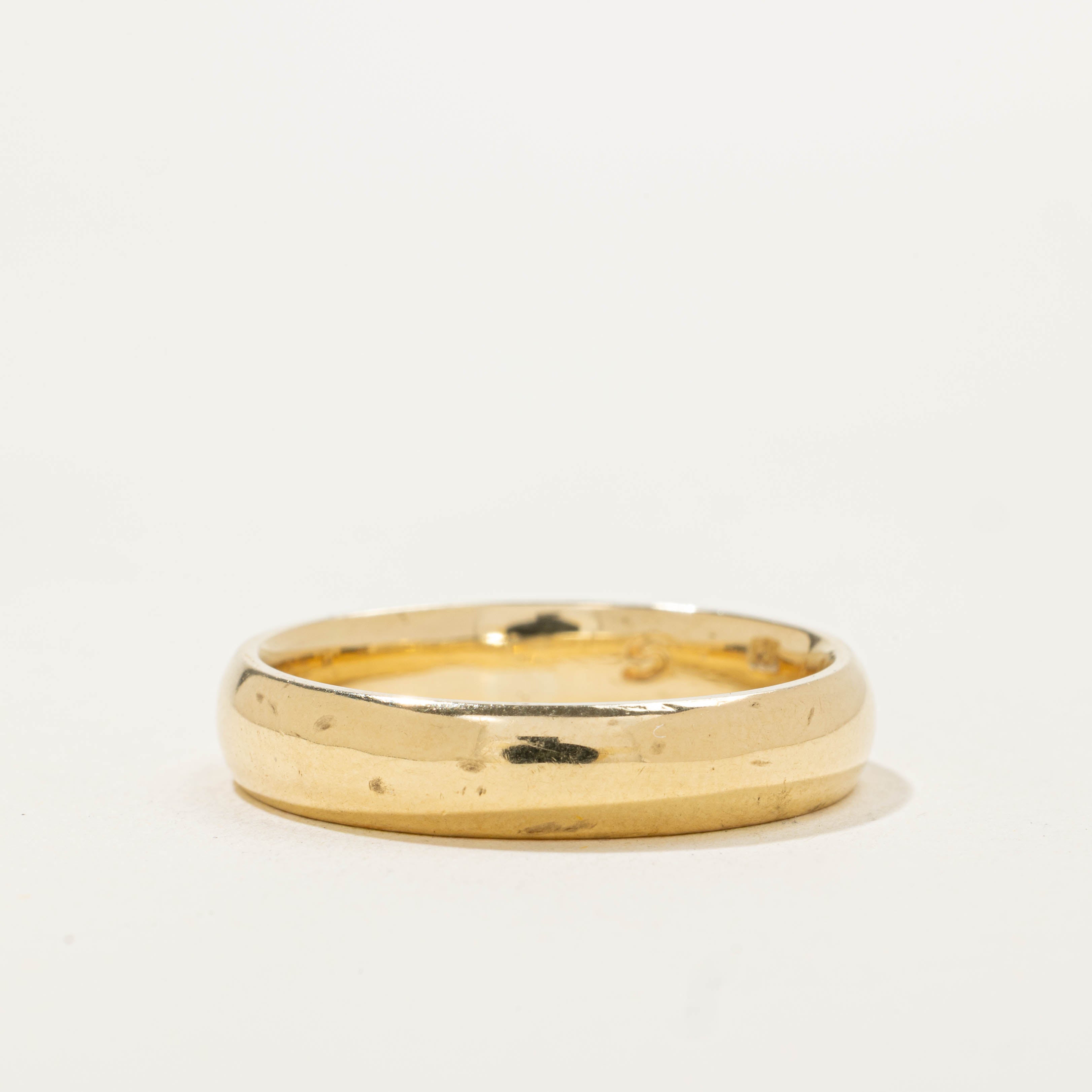 18k Yellow Gold Plain Band | 5.00mm | SZ 11