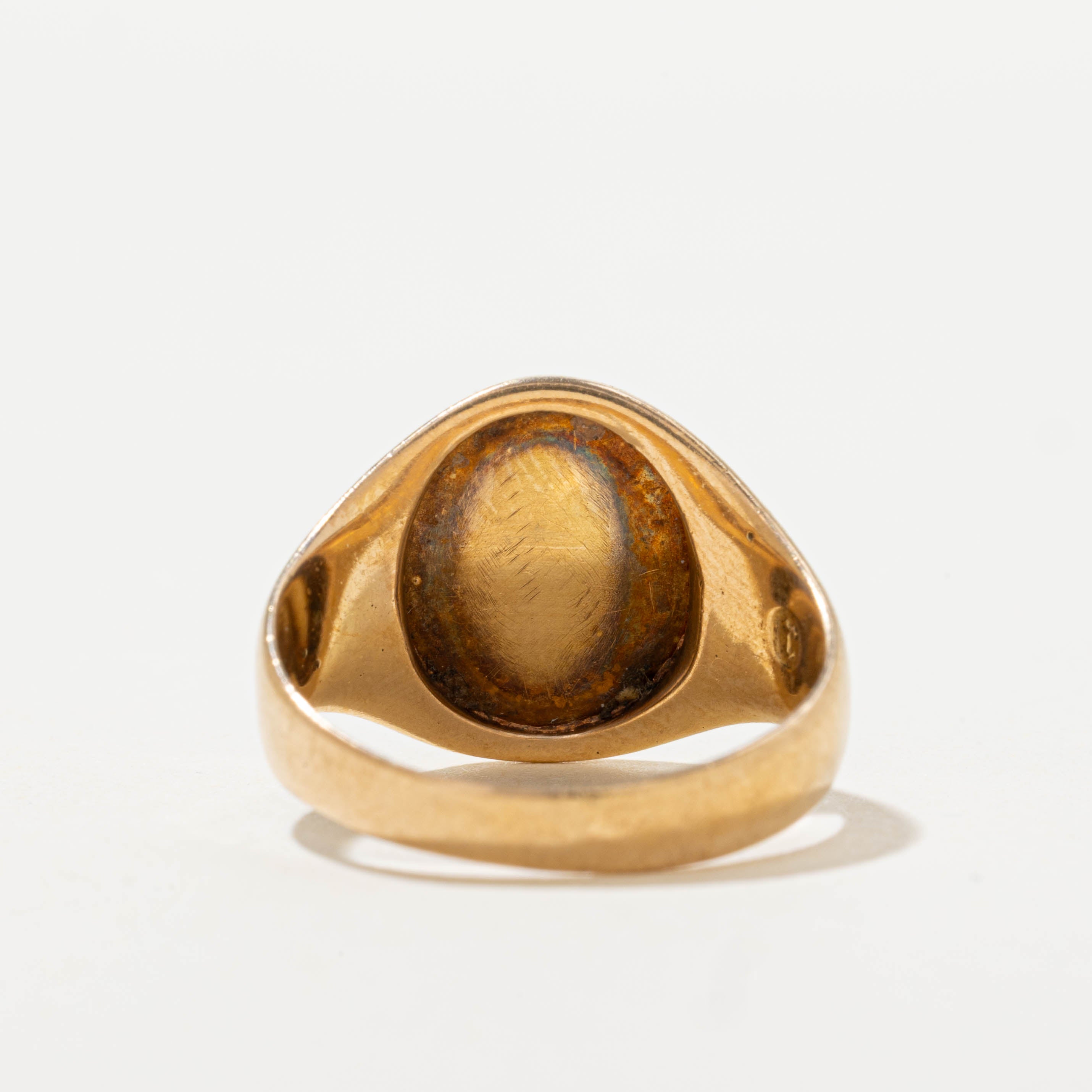 1891 Birmingham UK "Vincit Omnia Veritas" Signet Ring | SZ 6