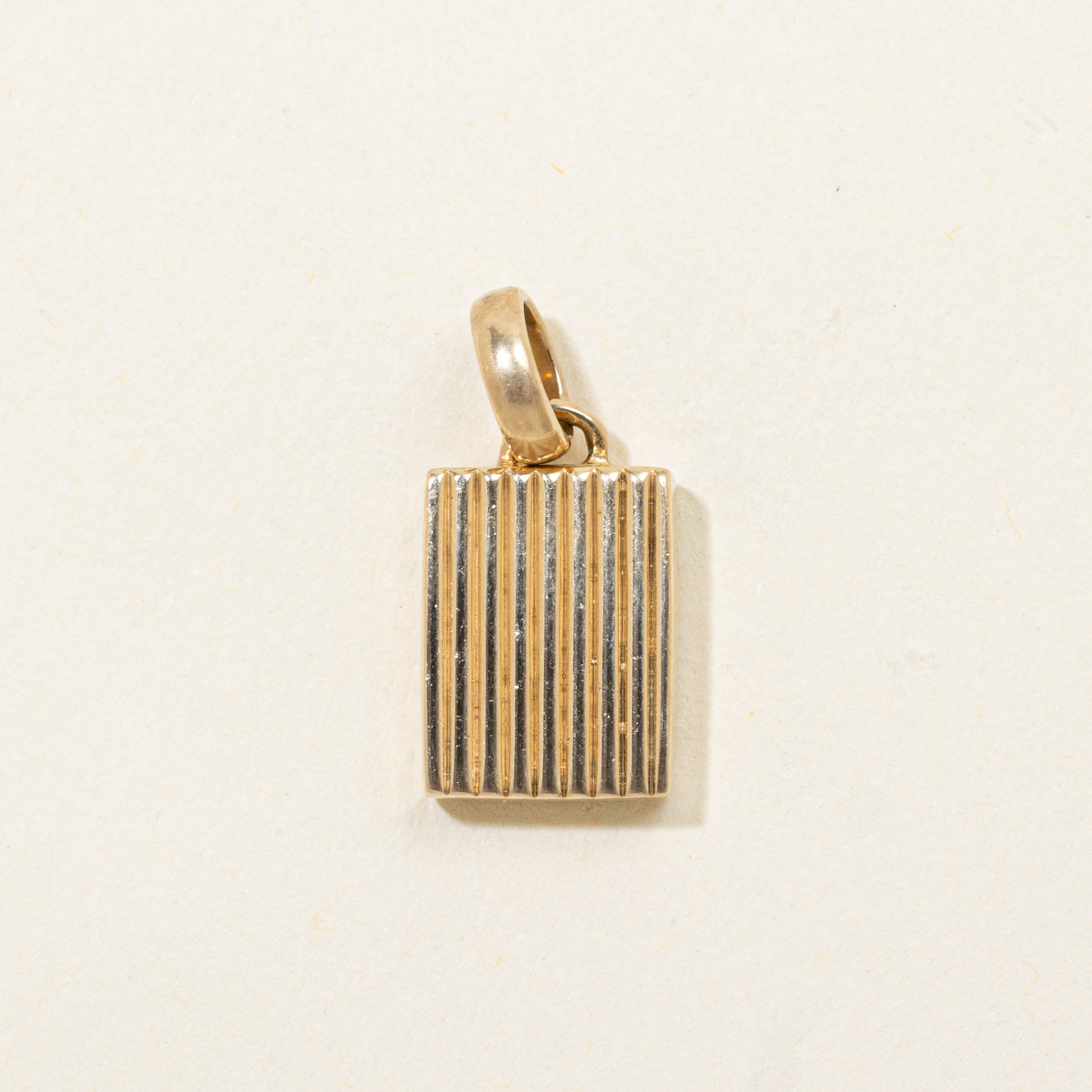 14k Onyx Tag Pendant
