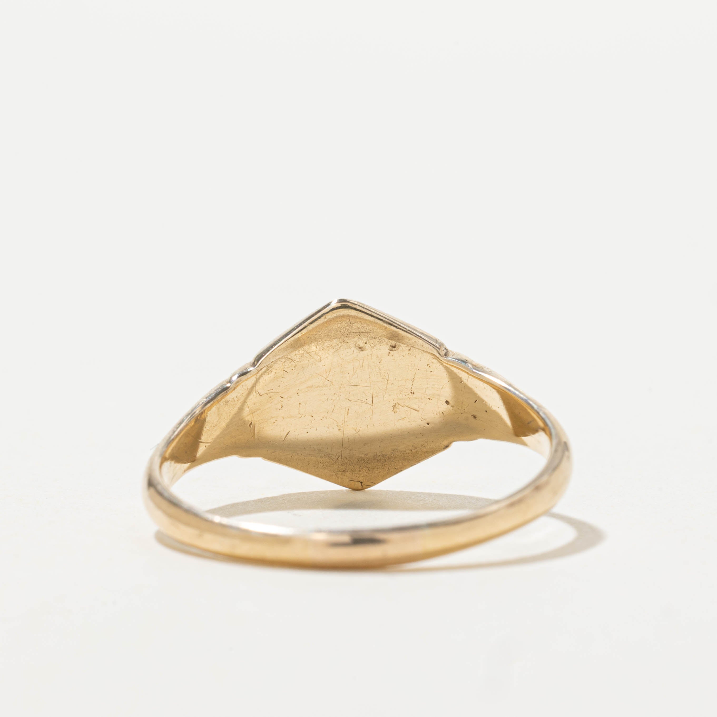 1944 London UK “BJL” Initialized Signet Ring | SZ 8