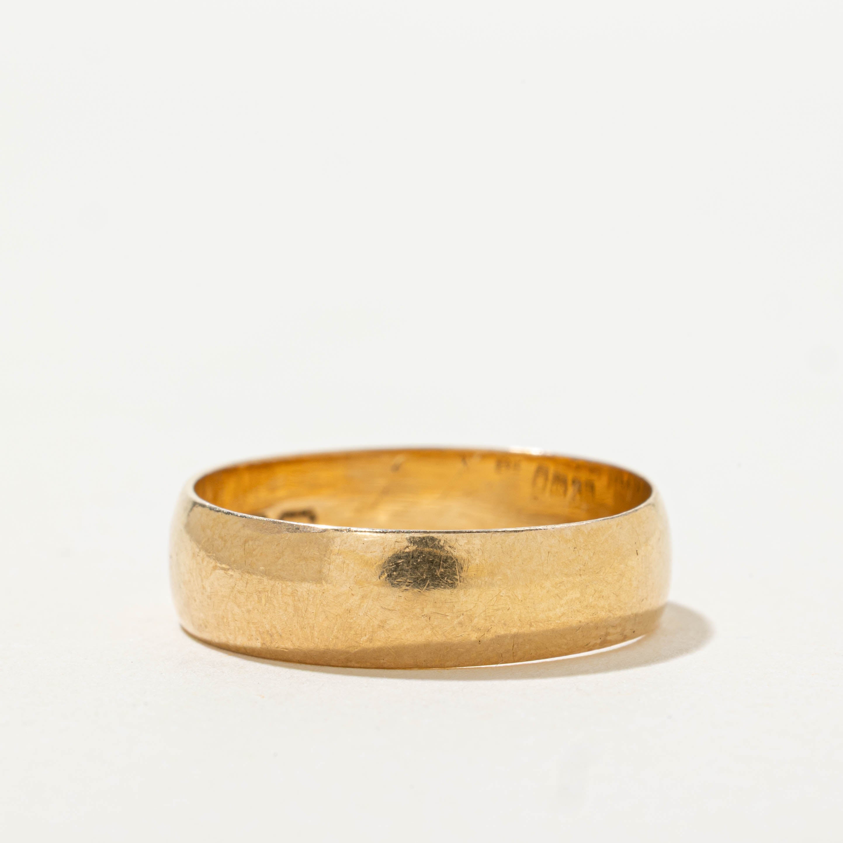 1911 Birmingham UK Yellow Gold Band | 5.60mm | SZ 8.5